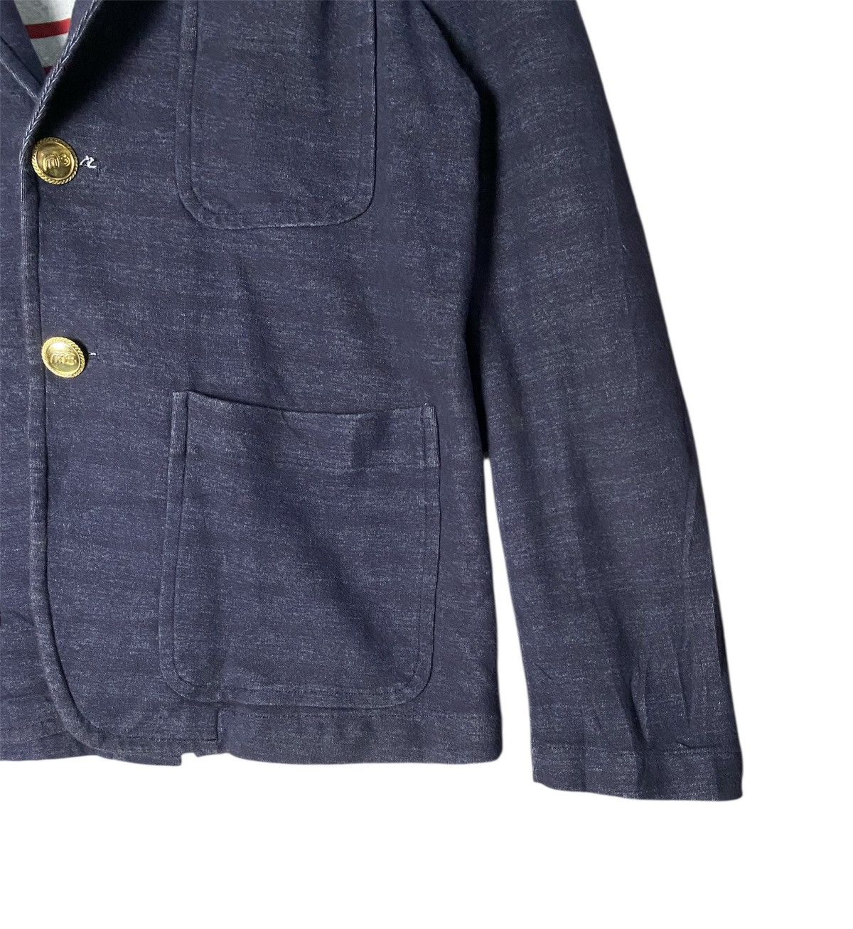 Issey Miyake Mercibeaucoup Issey Miyake Indigo Stripe Jacket Size US M / EU 48-50 / 2 - 4 Thumbnail