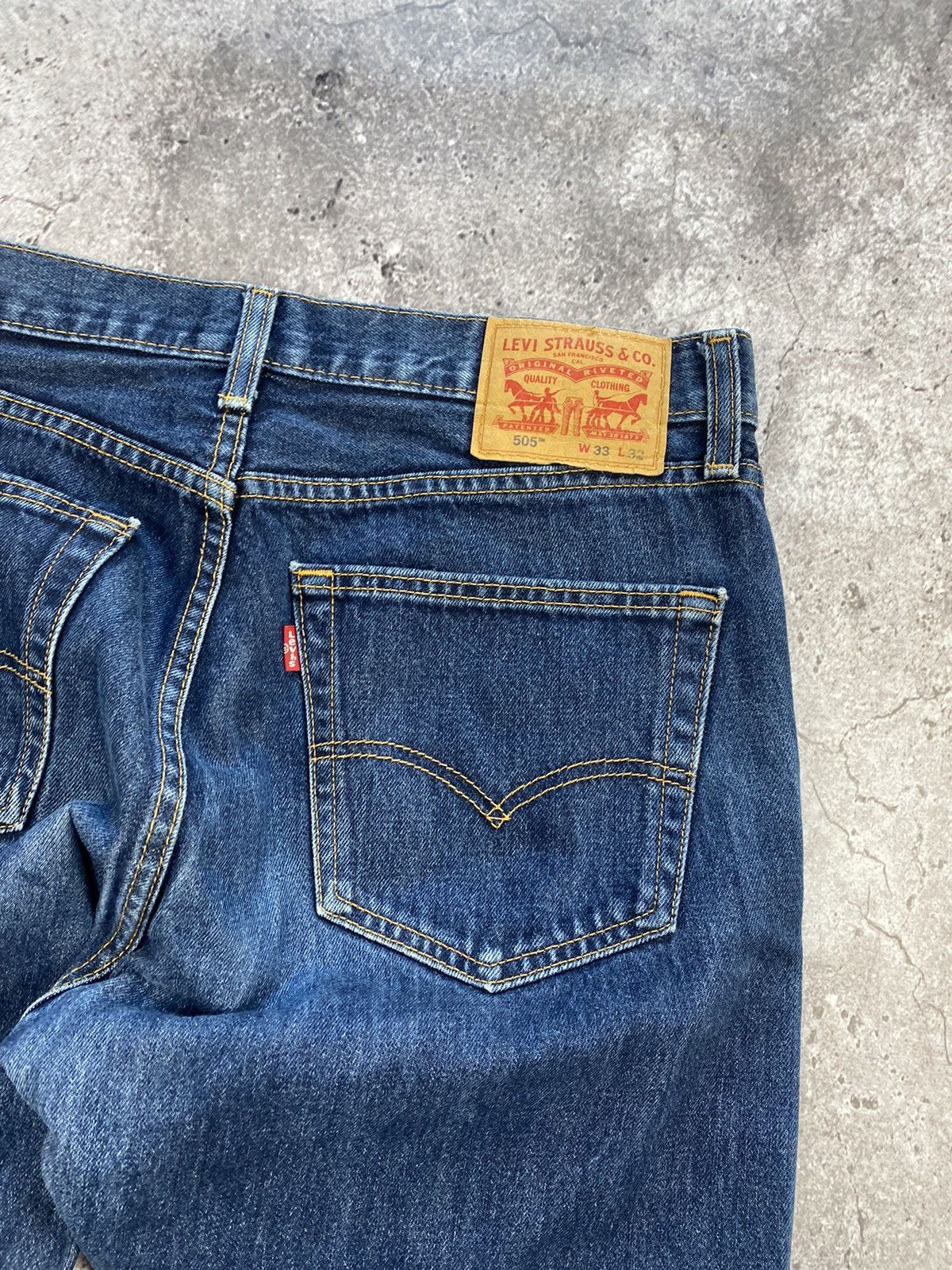 Japanese Brand × Levi's × Vintage Vintage y2k Levis 505 Baggy Washed Blue Jeans 33x32 Size US 33 - 6 Thumbnail