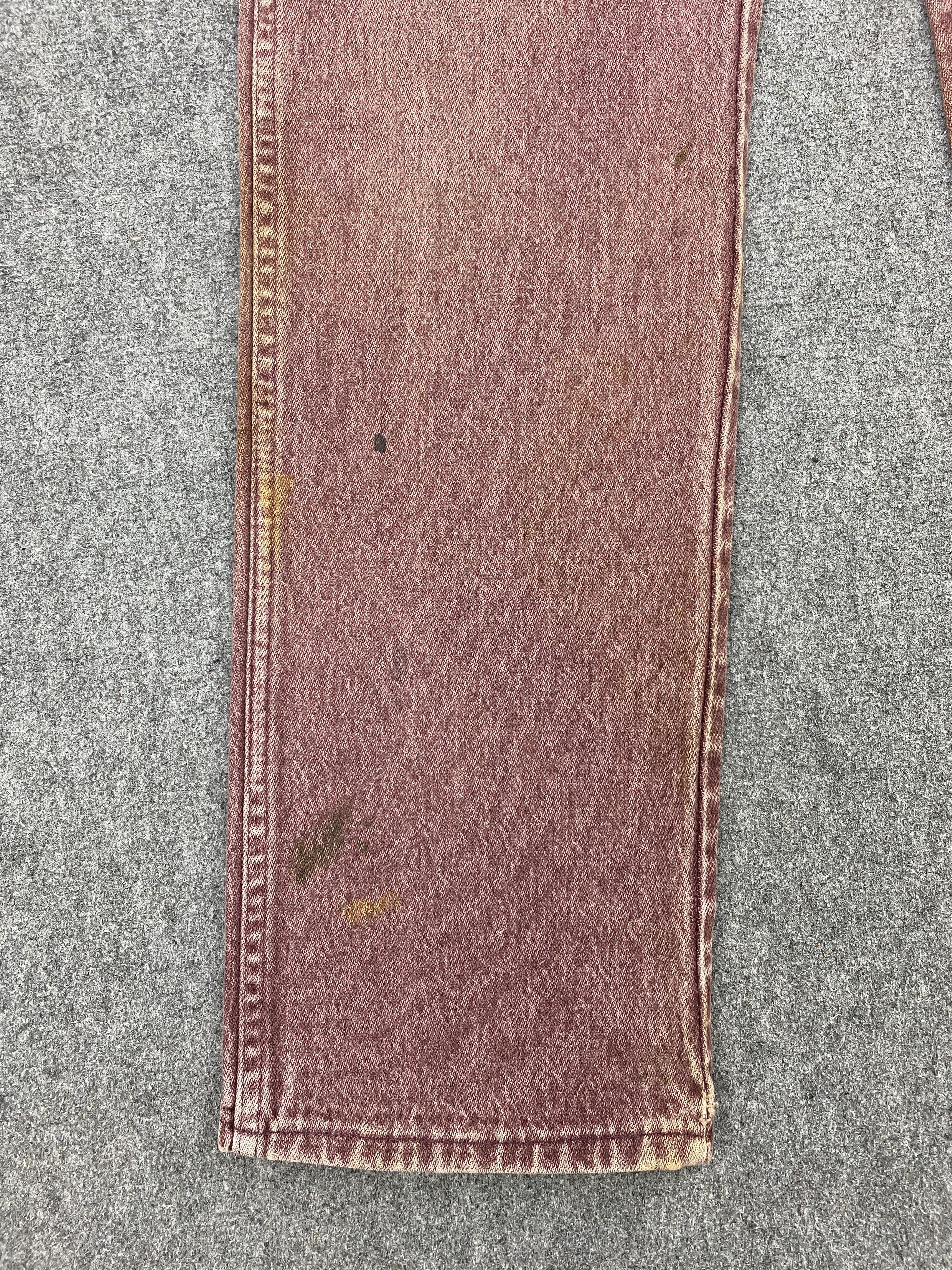 Vintage × Wrangler Vintage Wrangler Maroon Denim Jeans Size US 30 / EU 46 - 8 Thumbnail