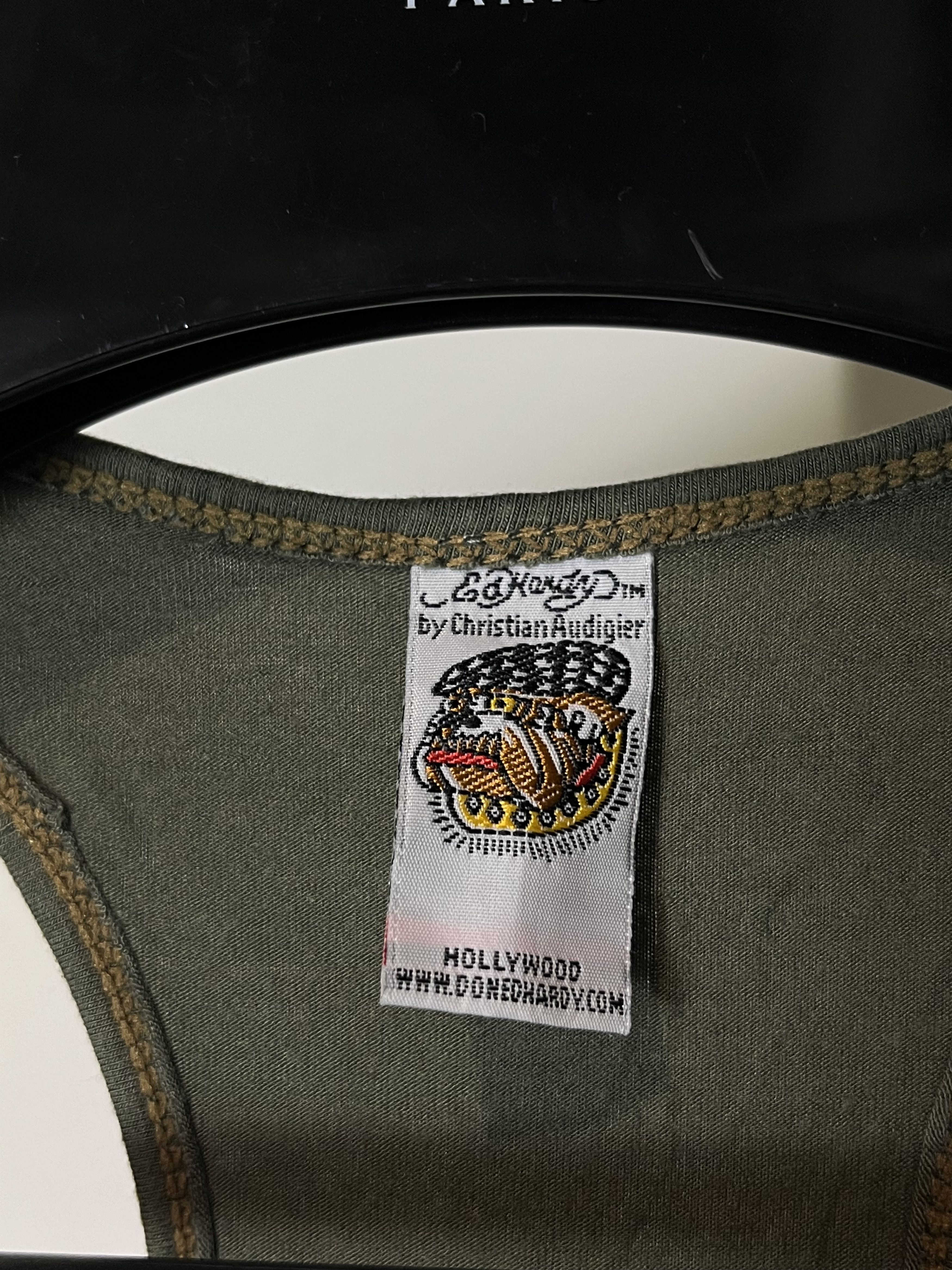 Christian Audigier × Ed Hardy × Vintage Ed Hardy Cross Skull Love Kill Slowly Overprint Tank Top Size S / US 4 / IT 40 - 4 Thumbnail