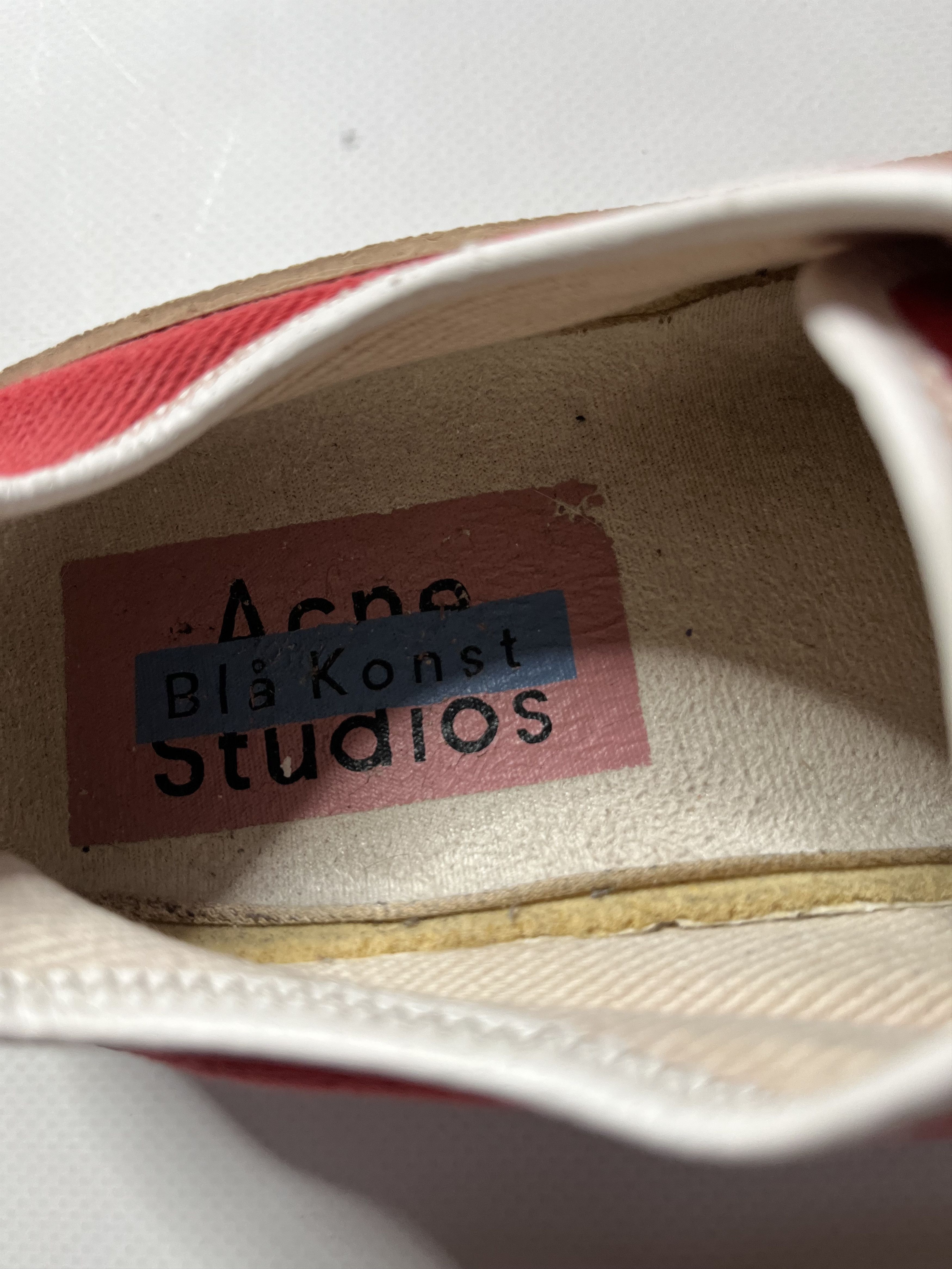 Acne Studios Acne Studios red low sneakers Size US 7.5 / IT 37.5 - 12 Thumbnail