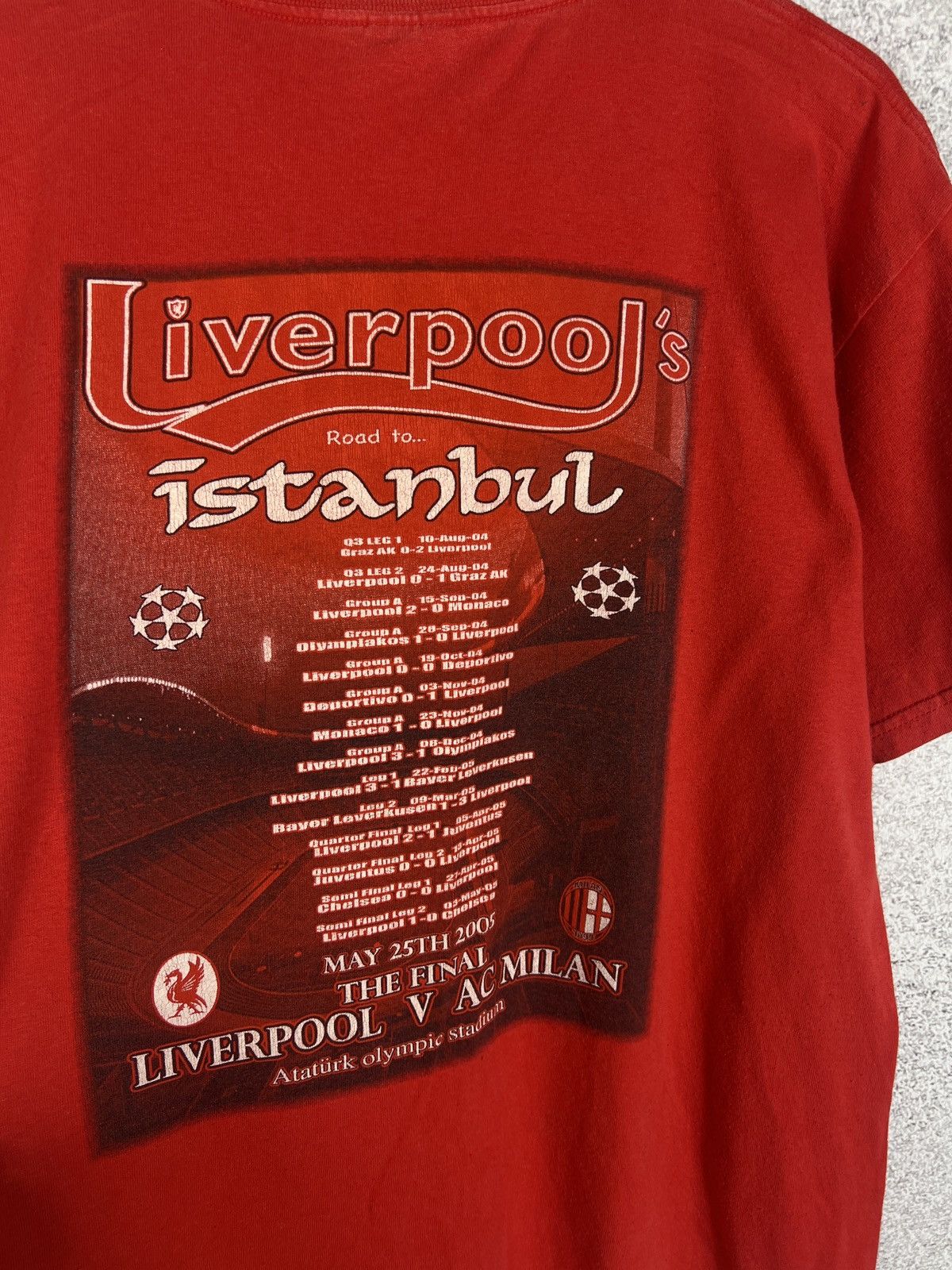 Other Vintage Liverpool AC Milan 2007 Final Champions League Tee Size US M / EU 48-50 / 2 - 8 Thumbnail