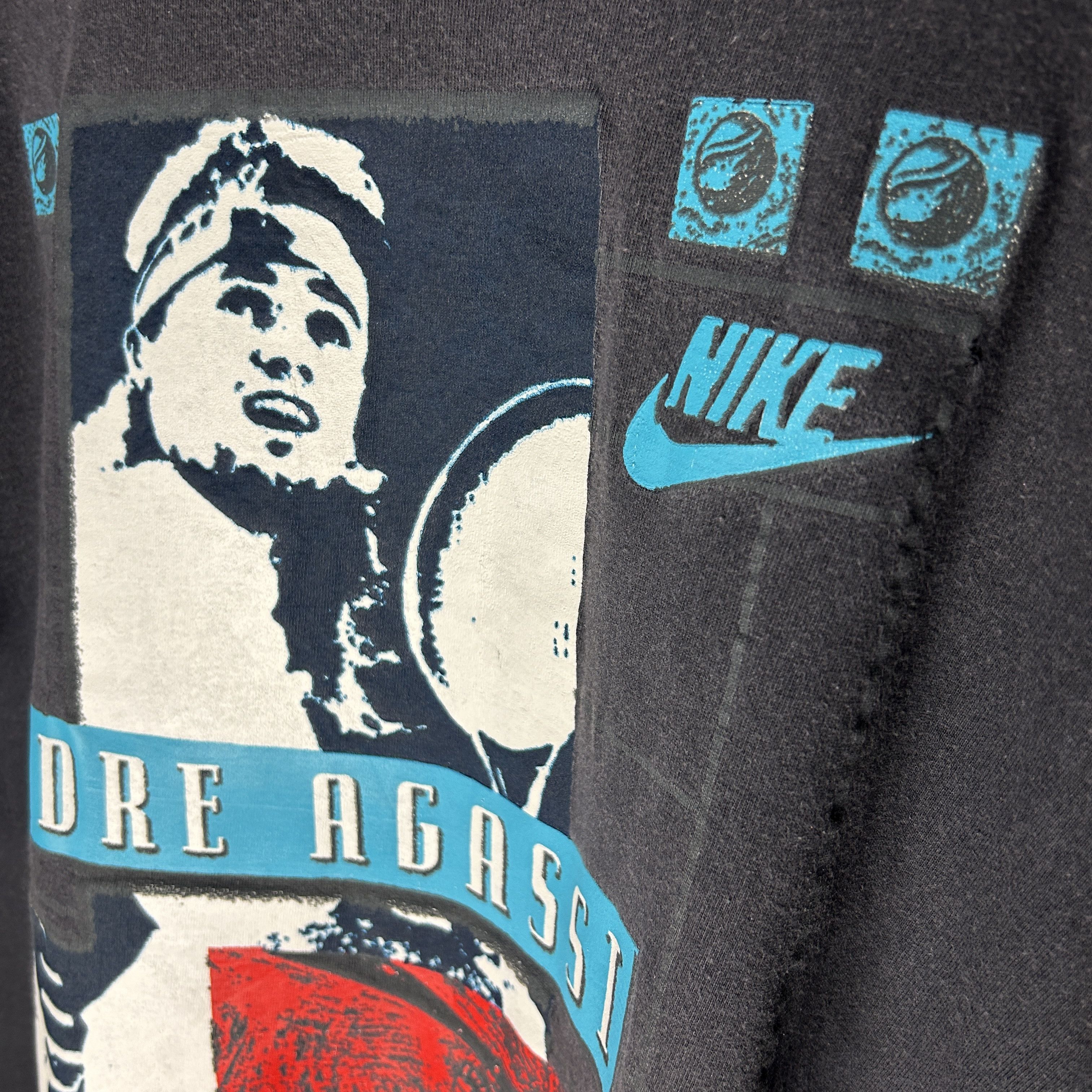 Nike Vintage Nike Andre Agassi Tennis 90’s T-shirt Size US XL / EU 56 / 4 - 3 Thumbnail