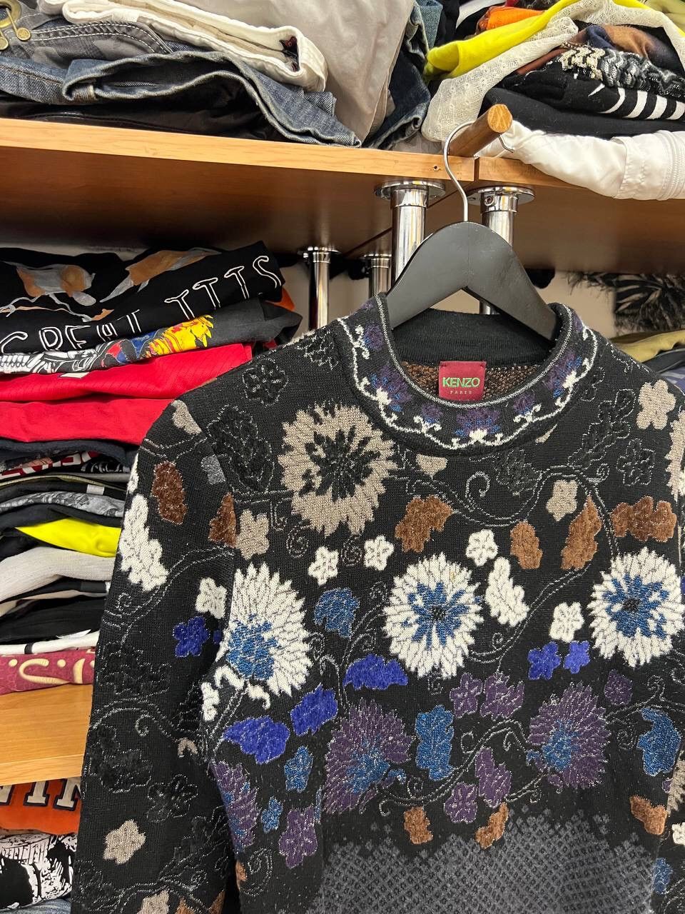 Kenzo Kenzo Paris Vintage 90s Crazy Wool Knitted Luxury Sweater Size M / US 6-8 / IT 42-44 - 2 Thumbnail