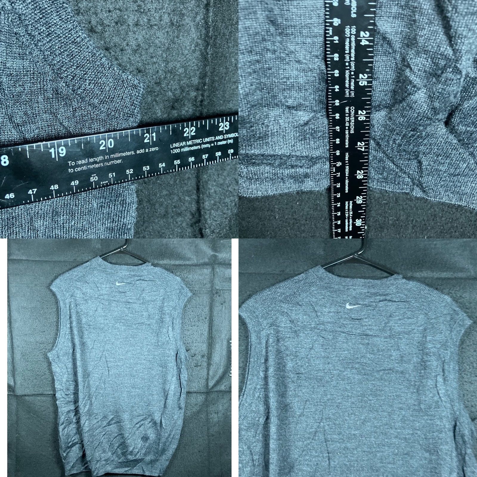 Nike Nike Golf Mens Sweater Gray Dry Fit Tour Performance Vest Merino Wool Blend L Size US L / EU 52-54 / 3 - 8 Thumbnail
