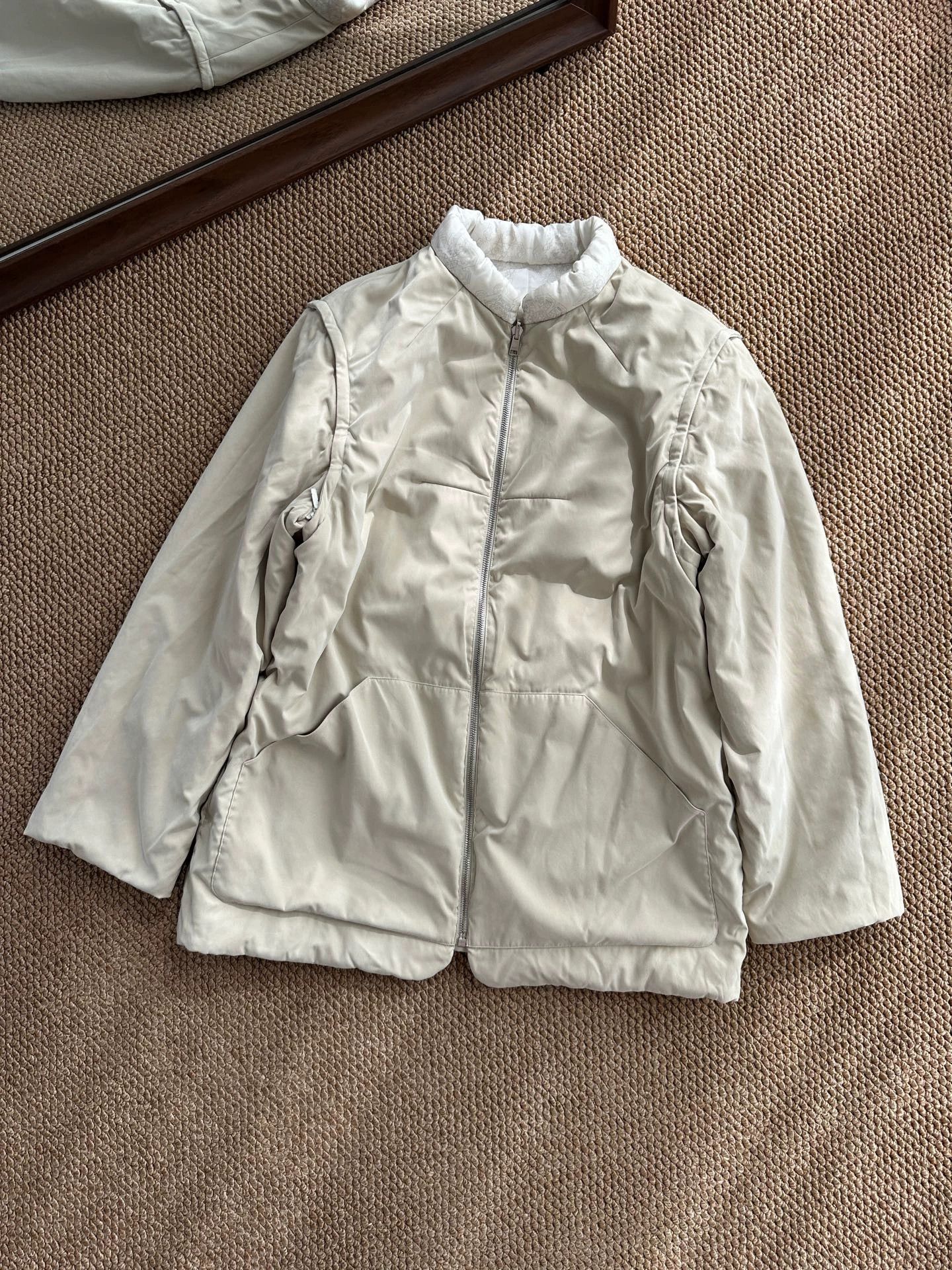 Hermes HERMES Margiela Detachable Silk Reversible Jacket Women's ME Size M / US 6-8 / IT 42-44 - 4 Thumbnail