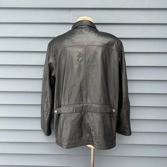 Wilsons Leather Vintage 90s Wilsons Leather M Julian Leather Car Coat Size US L / EU 52-54 / 3 - 4 Thumbnail