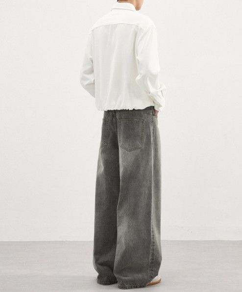 Japanese Brand American high street washed wide-leg casual baggy jeans Size US 32 / EU 48 - 4 Thumbnail