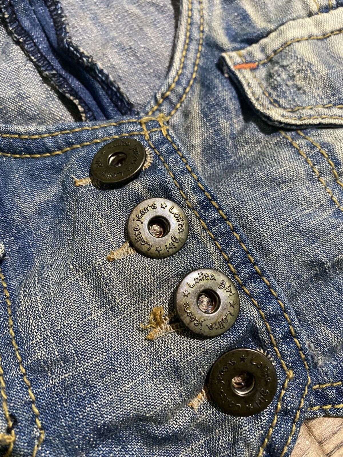 Japanese Brand LOLITA VEST DENIM Size S / US 4 / IT 40 - 2 Thumbnail