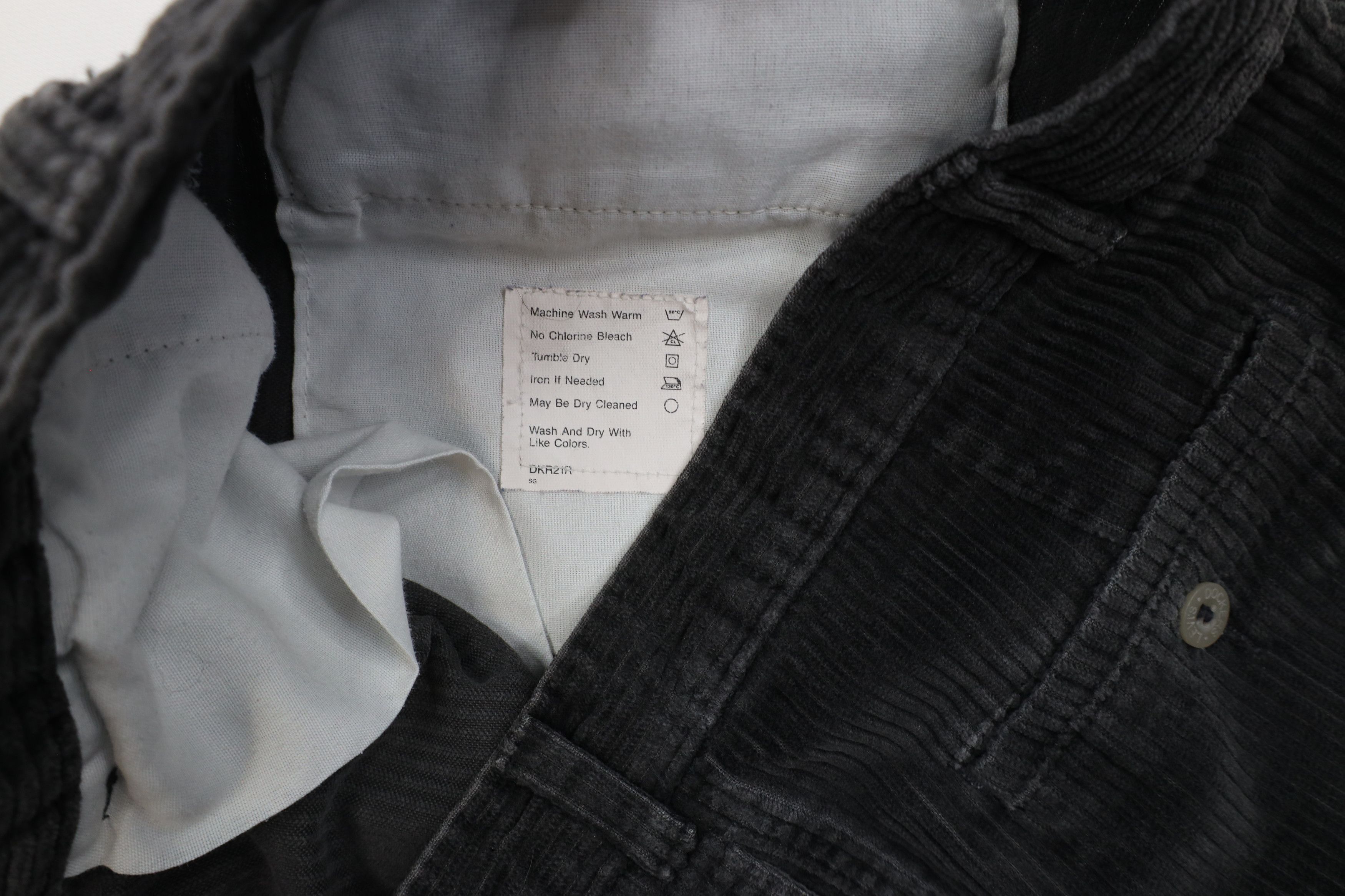 Vintage Vintage 90s Streetwear Cuffed Corduroy Chino Pants Gray Size US 36 / EU 52 - 8 Thumbnail