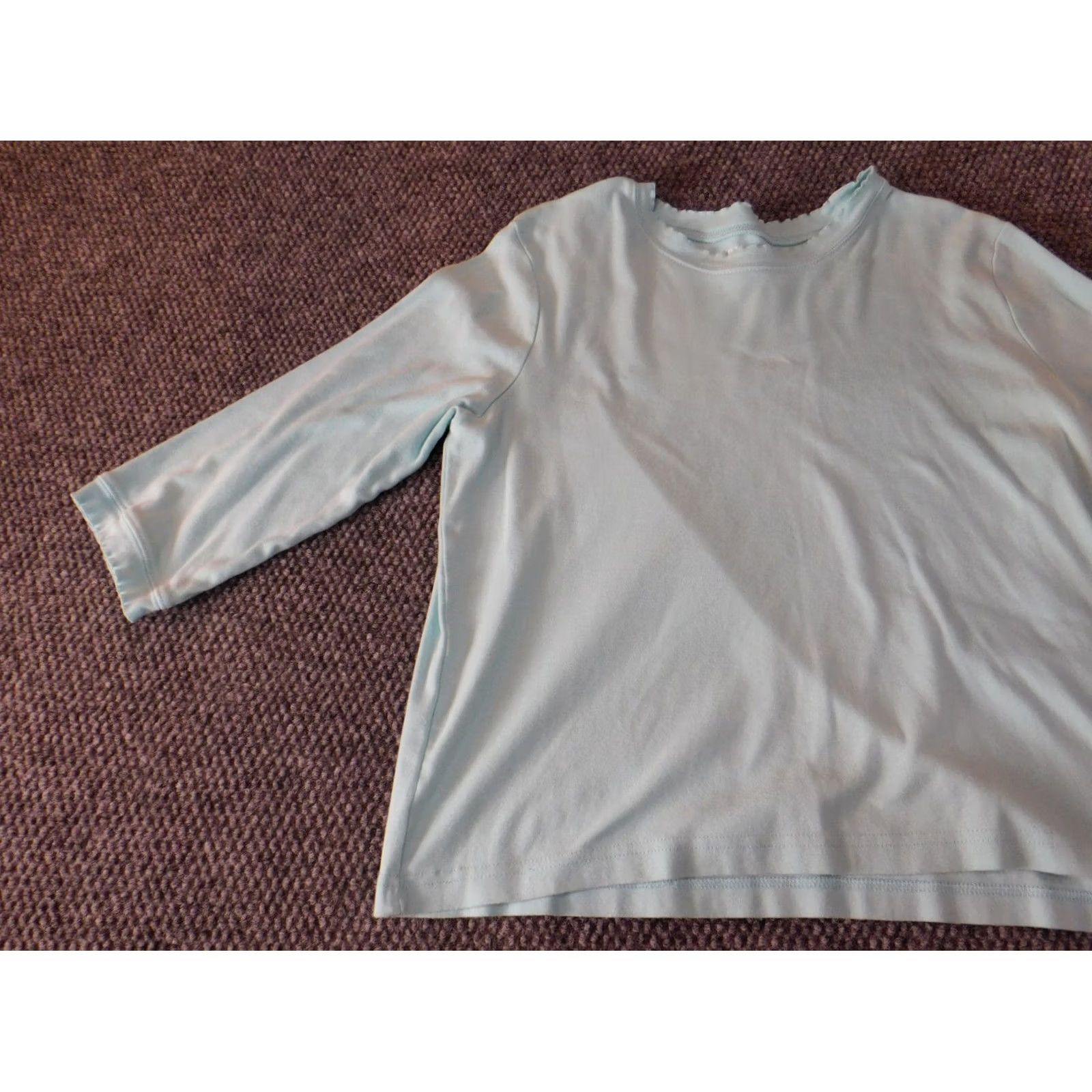 Orvis Orvis Womens Blouse Medium blue pullover classic casual top cotton Size M / US 6-8 / IT 42-44 - 3 Thumbnail