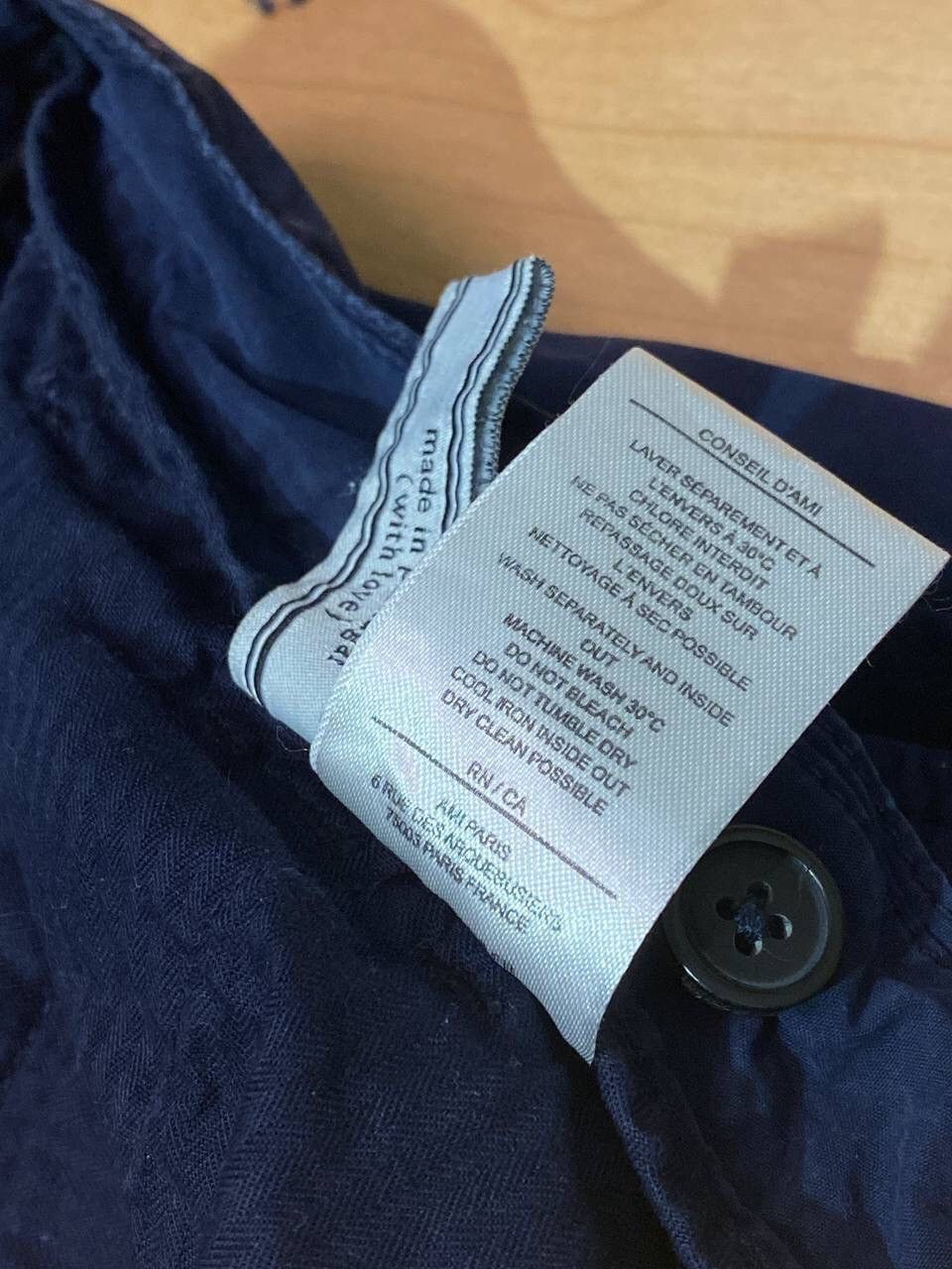 AMI AMI SS16 Lightweight Pleated Trousers In Navy Size US 32 / EU 48 - 7 Thumbnail