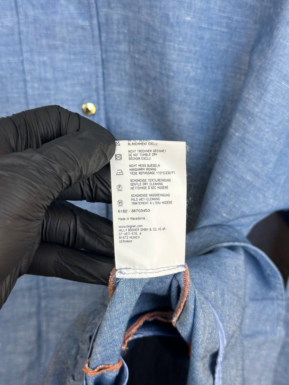 Bogner Bogner Linen Blend Lightweight Jacket Blue High Neck Zip Up Size S / US 4 / IT 40 - 15 Thumbnail