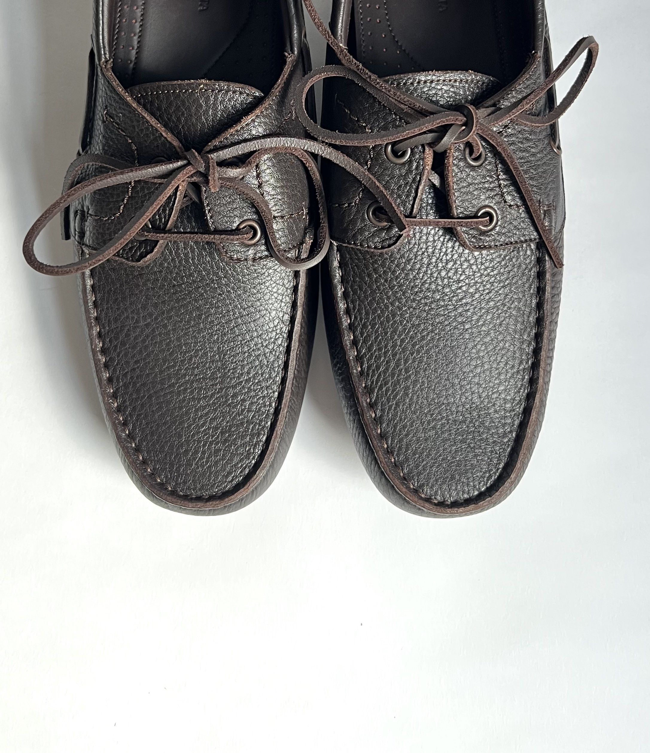 Bottega Veneta Bottega Veneta Leather Boat Shoes Size US 9.5 / EU 42-43 - 3 Thumbnail