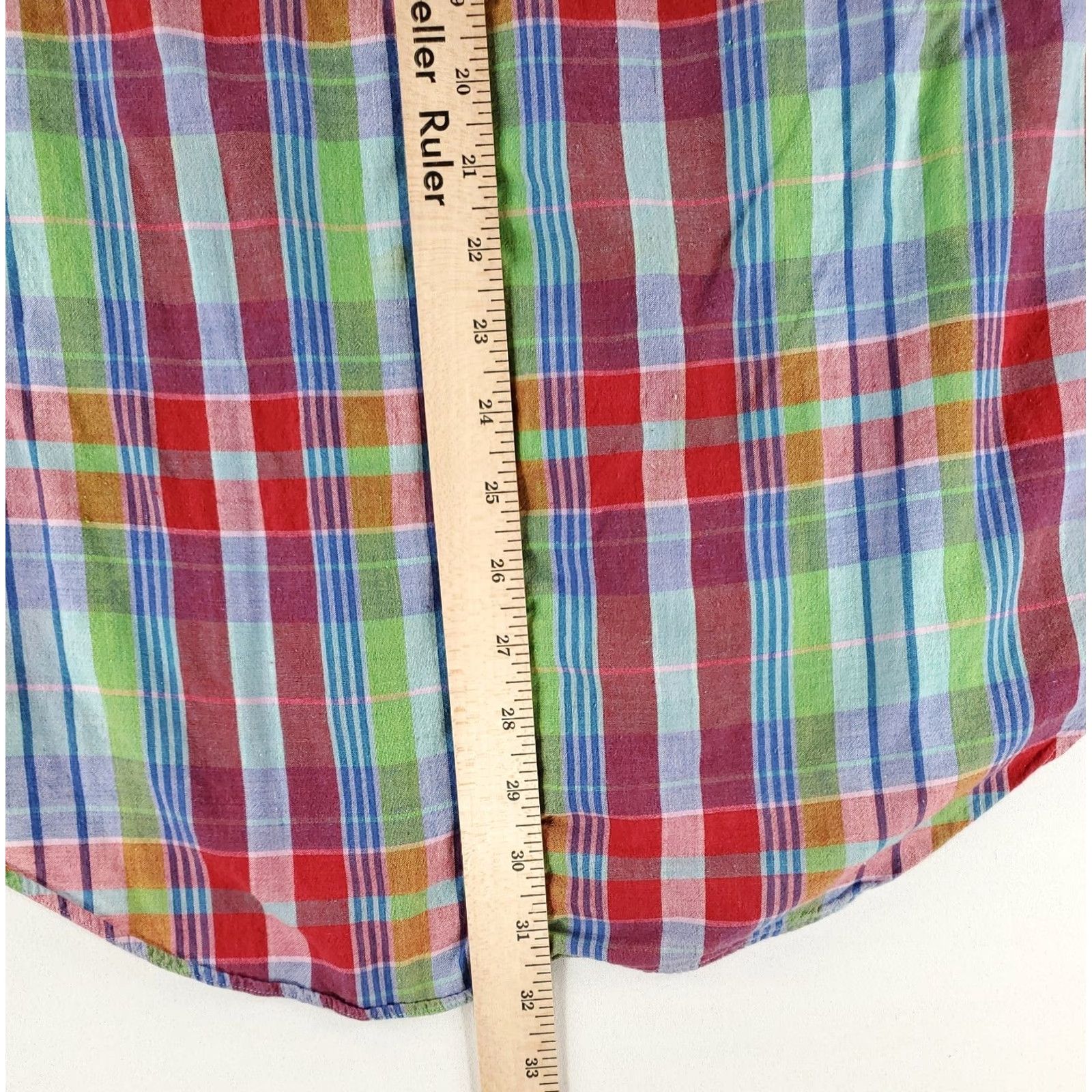 Ralph Lauren Ralph Lauren Shirt Madras Plaid Button Down Short Sleeve Mens M Multicolor Size US M / EU 48-50 / 2 - 7 Thumbnail