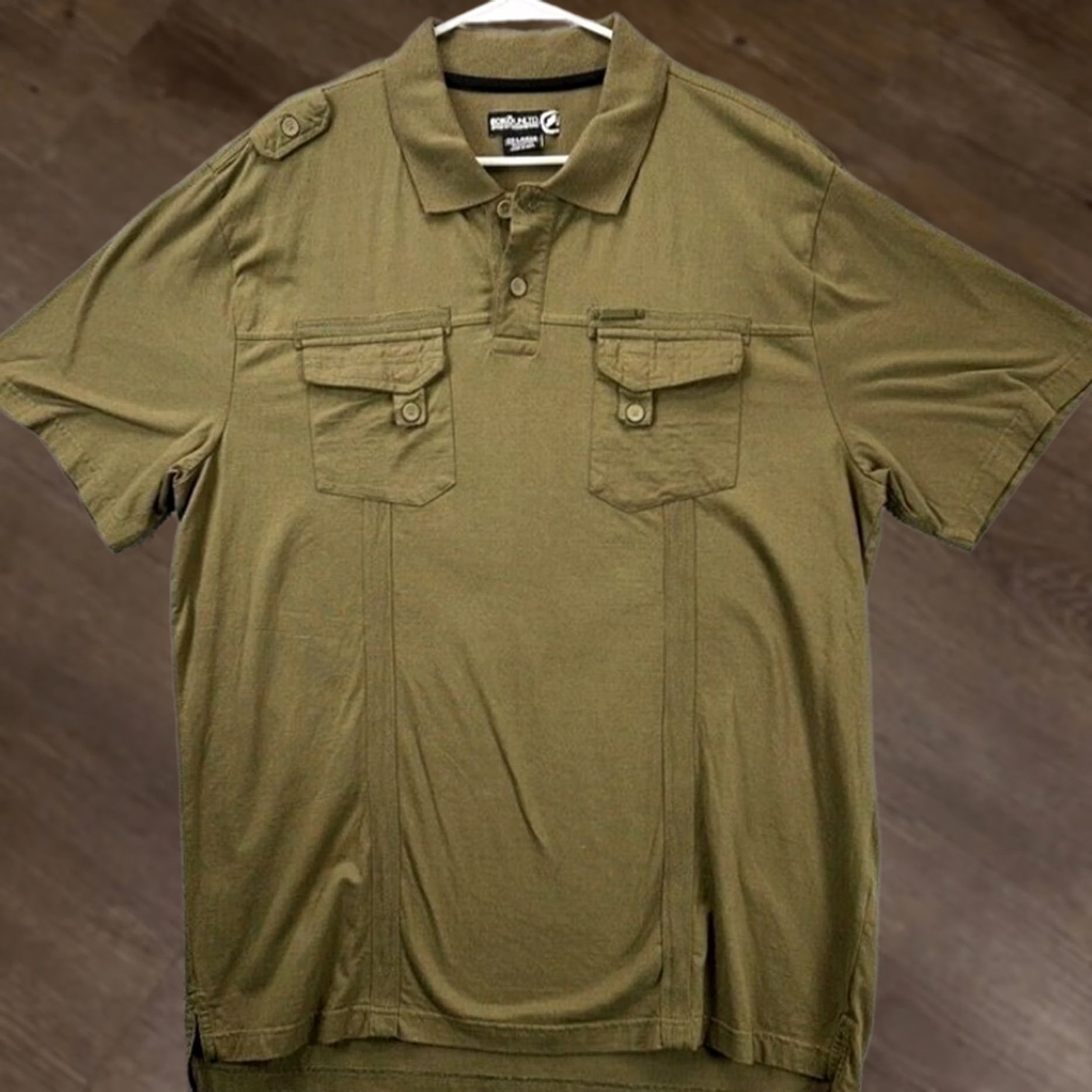 Ecko Unltd. Ecko Unltd. Polo Shirt Mens 2XL Olive Green Short Sleeve Cotton Pockets Shirt Mens 2XL Olive Green Polo Short Sleeve Cotton Pockets Size US XXL / EU 58 / 5 - 1 Thumbnail