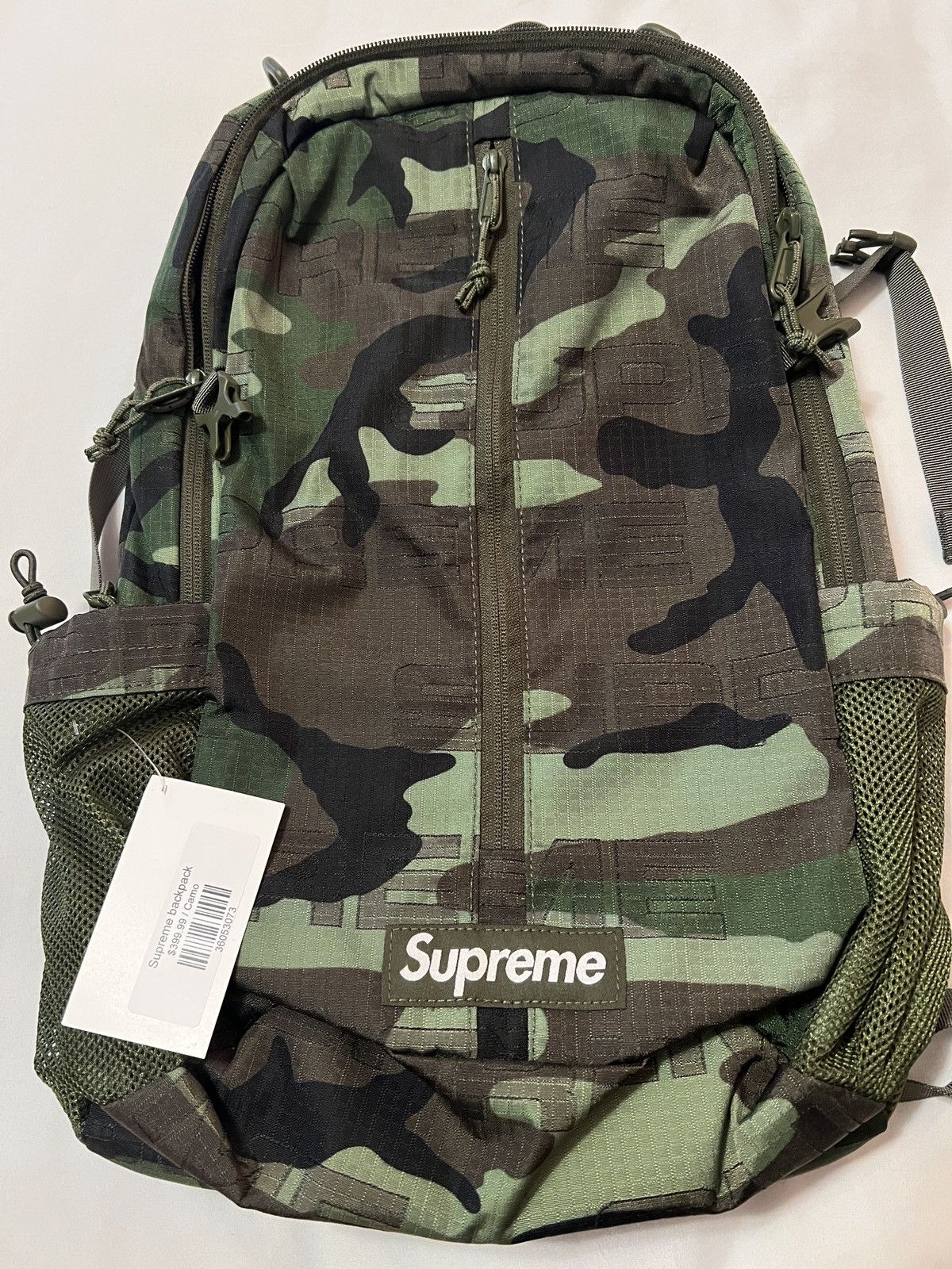 シュプリーム24SS バックパック ウッドランドカモ シュプリーム24SS