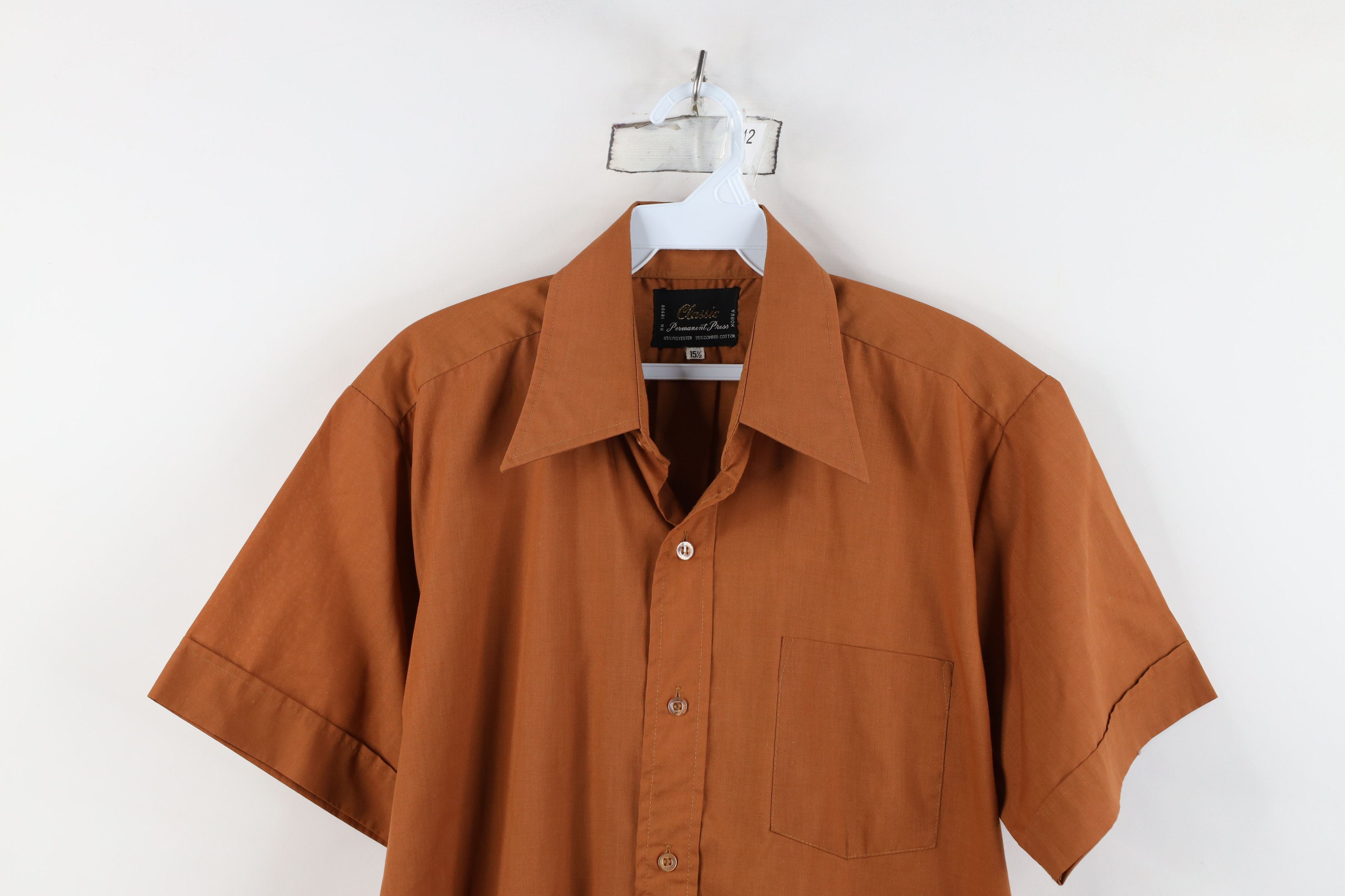 Vintage Vintage 60s 70s Streetwear Short Sleeve Collared Shirt Size US M / EU 48-50 / 2 - 2 Thumbnail