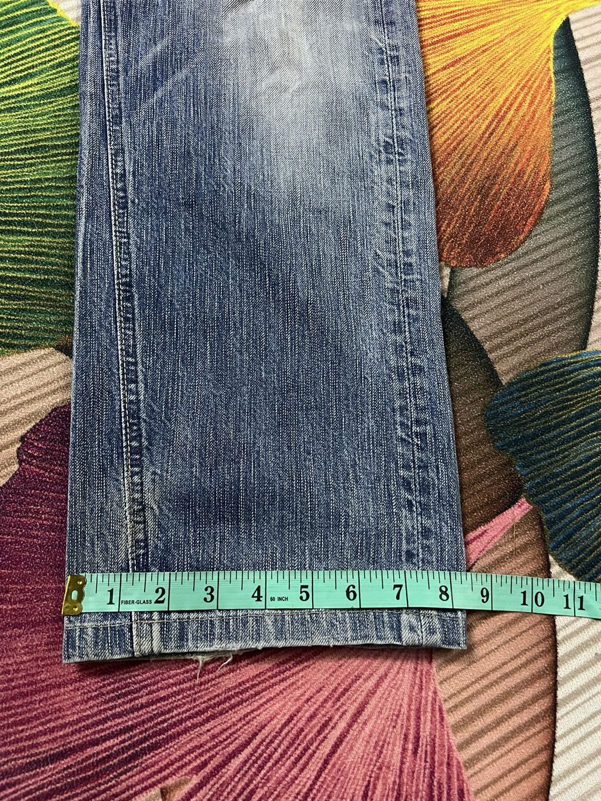 Edwin × If Six Was Nine × Japanese Brand VINTAGE EDWIN 503 BLUE TRIP DISTRESSED JAPAN JEANS Size US 34 / EU 50 - 16 Thumbnail
