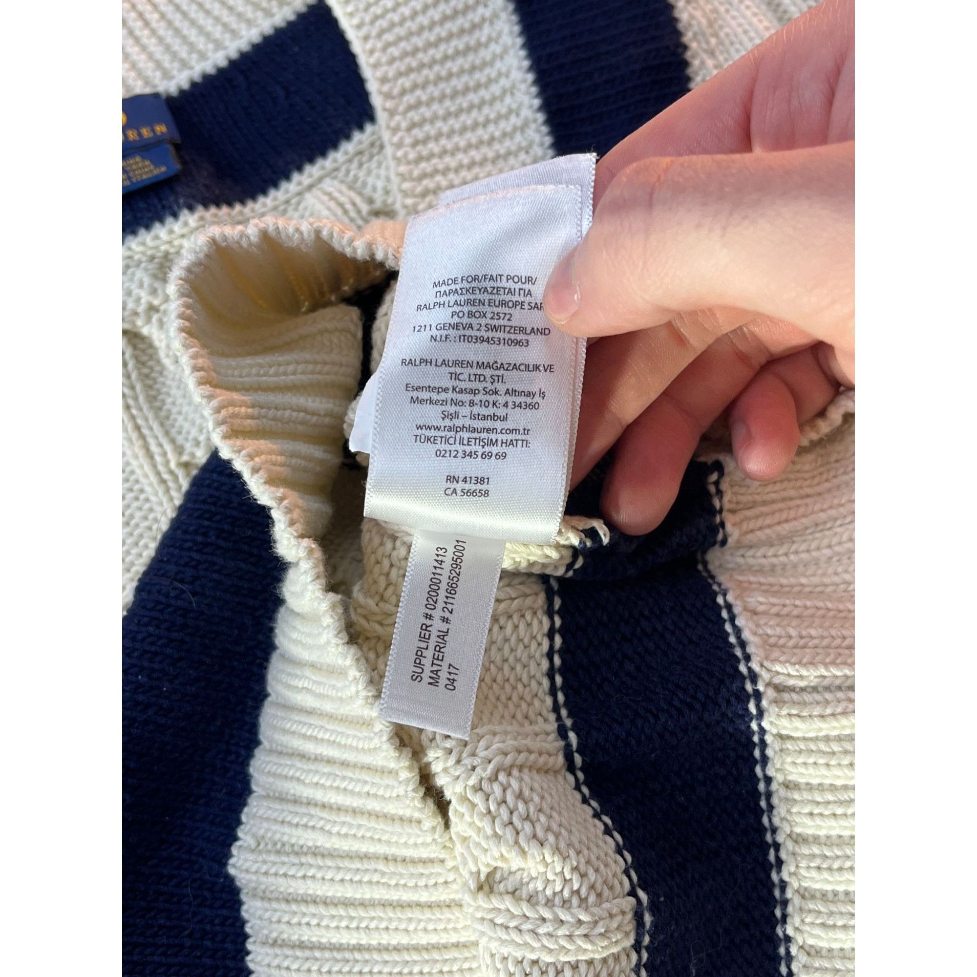 Polo Ralph Lauren × Ralph Lauren Polo Ralph Lauren Womens Cable-Knit Sweater Size M / US 6-8 / IT 42-44 - 6 Thumbnail