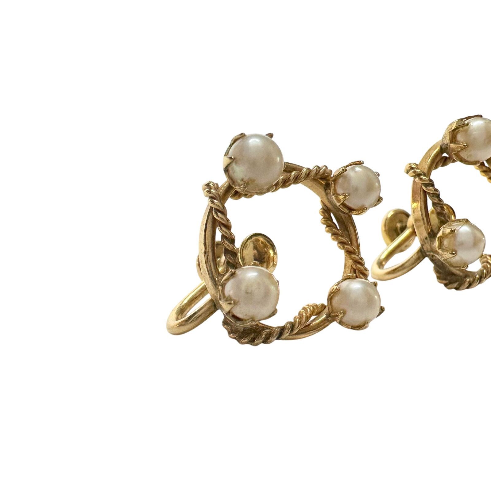 Other 1950's Henry Griffith & Sons Gold Filled Screw back Earrings Size ONE SIZE - 3 Thumbnail