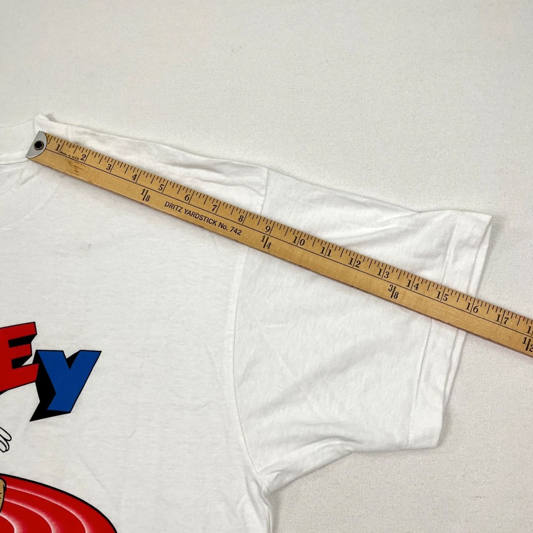 Fruit Of The Loom VINTAGE Looney Tunes Shirt Adult XL Bugs Bunny Taz Devil Tweety Daffy 90s Graphic Print White Nike? Size US XL / EU 56 / 4 - 7 Thumbnail