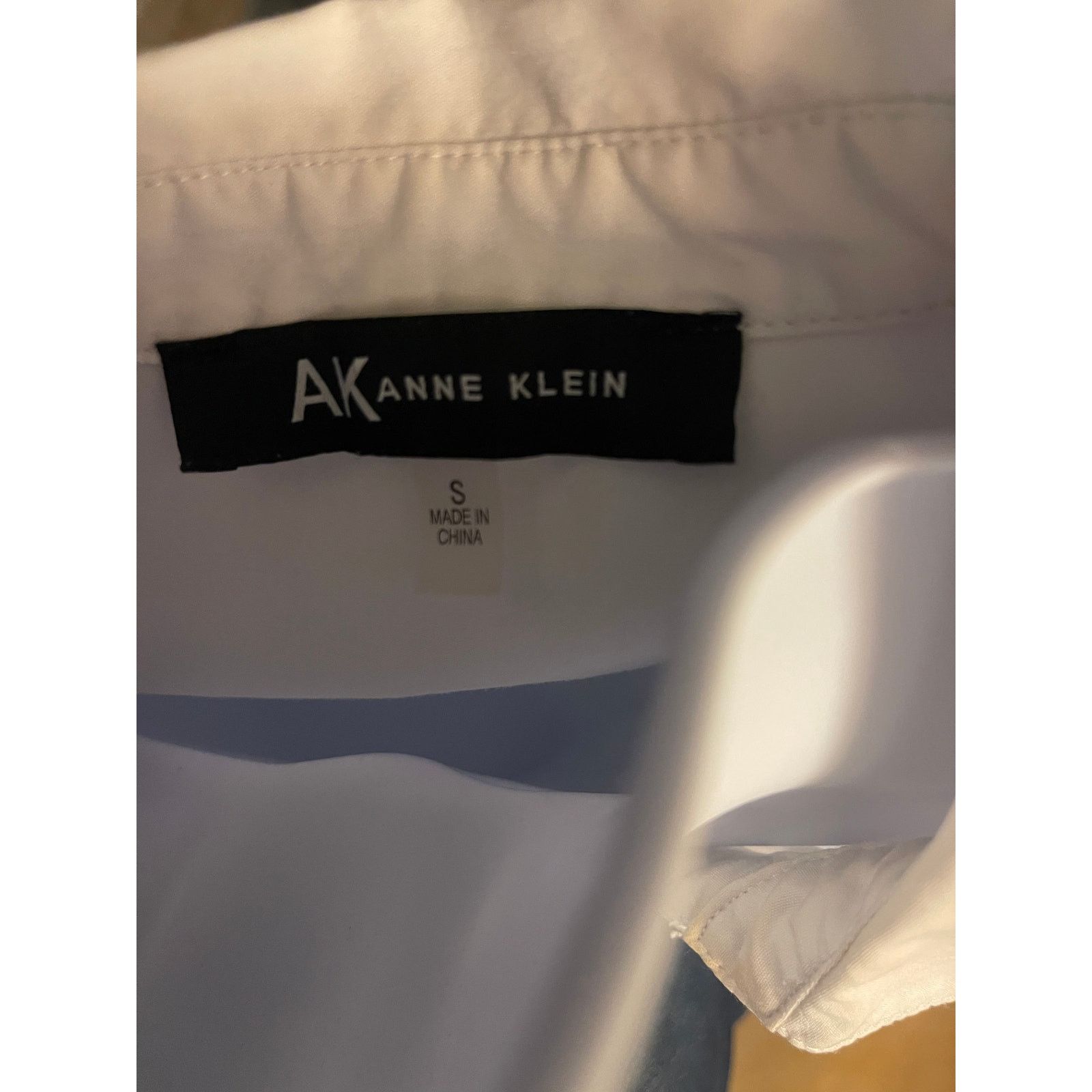 Anne Klein Anne Klein White Button Front Blouse Small Classic Shirt Size S / US 4 / IT 40 - 2 Thumbnail