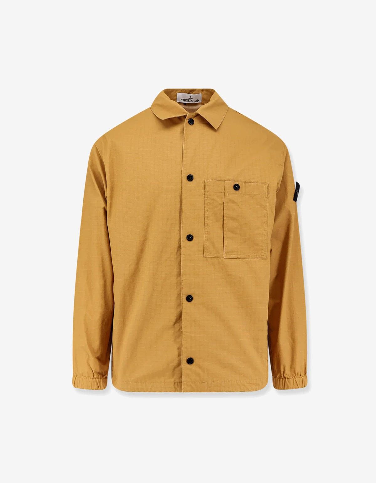 Stone Island Stone Island Yellow Double-coated Ripstop Overshirt Size US XL / EU 56 / 4 - 1 Thumbnail