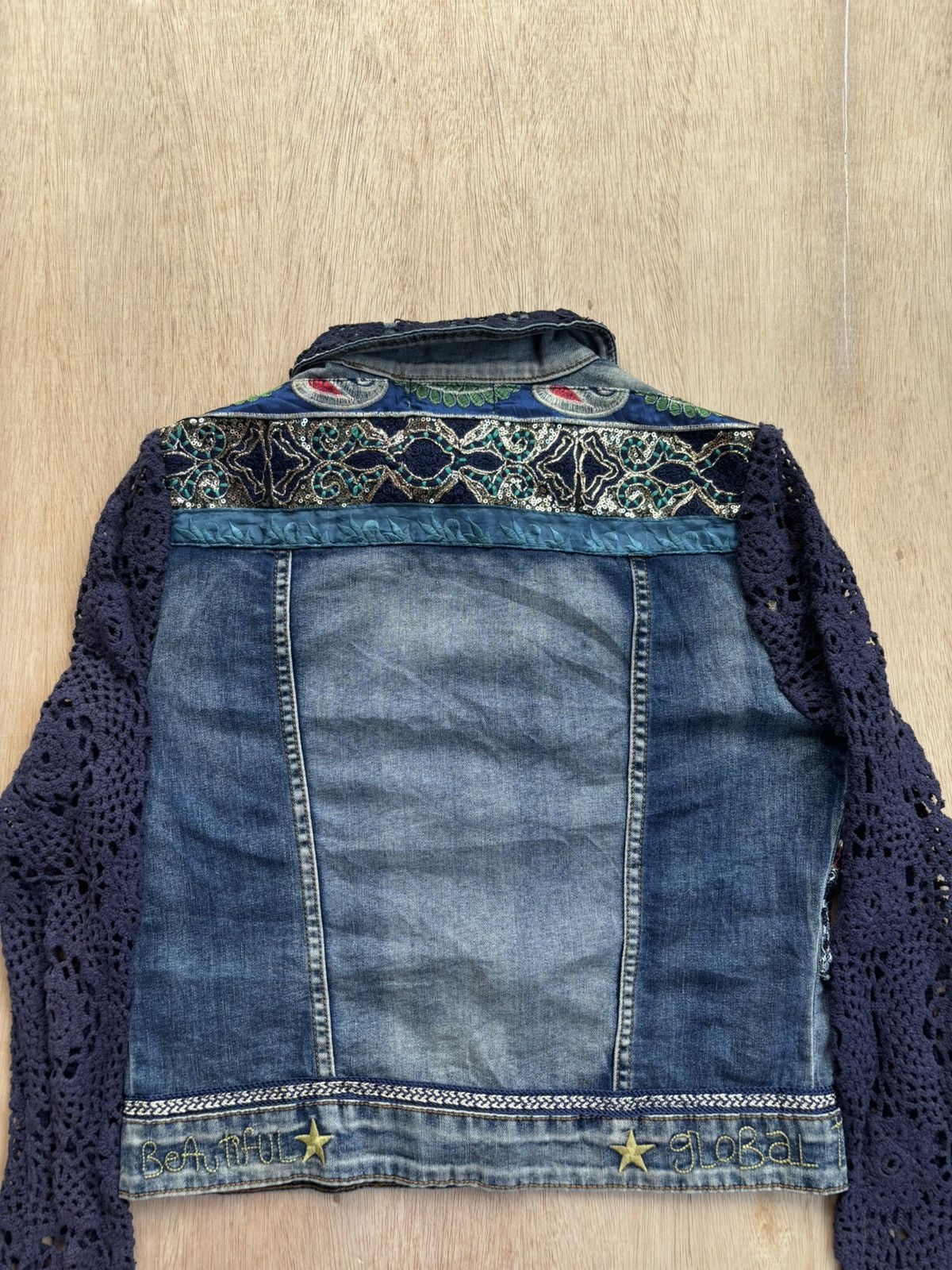 Hysteric Glamour × Japanese Brand Desigual Exotic Jeans Denim Jacket Luxury Style Size M / US 6-8 / IT 42-44 - 5 Thumbnail