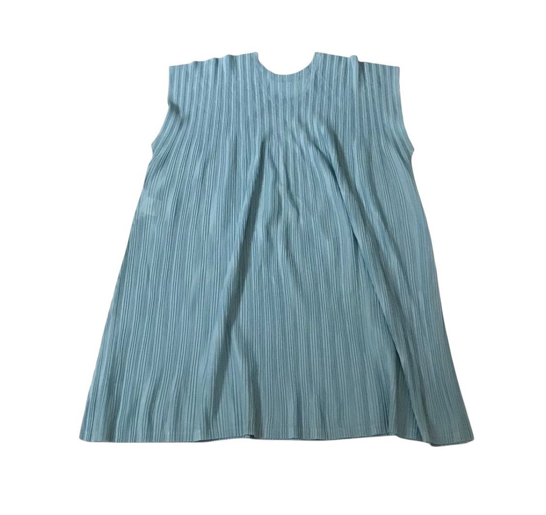 Pleats Please Issey Miyake TAX FREE 🇺🇸 issey miyake pleats please flowy blue tank top Size M / US 6-8 / IT 42-44 - 5 Thumbnail
