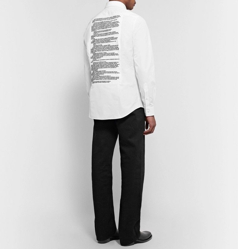 Raf Simons CALVIN KLEIN 205W39NYC Embroidered History Shirt Size US M / EU 48-50 / 2 - 1 Thumbnail