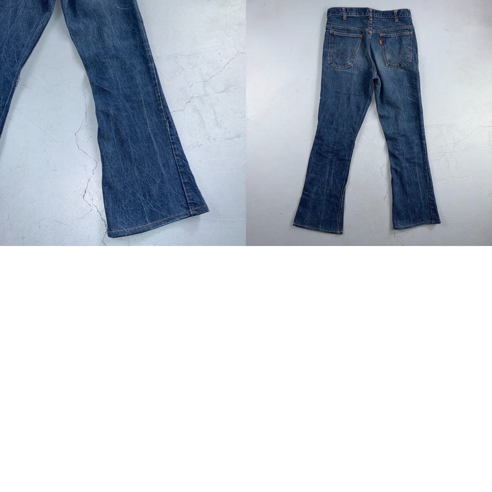 Levi's VINTAGE Levis Big E 60s Orange Tab 646 Bell Bottoms Denim Jeans Bootcut 31x29 Men Size US 31 - 11 Thumbnail