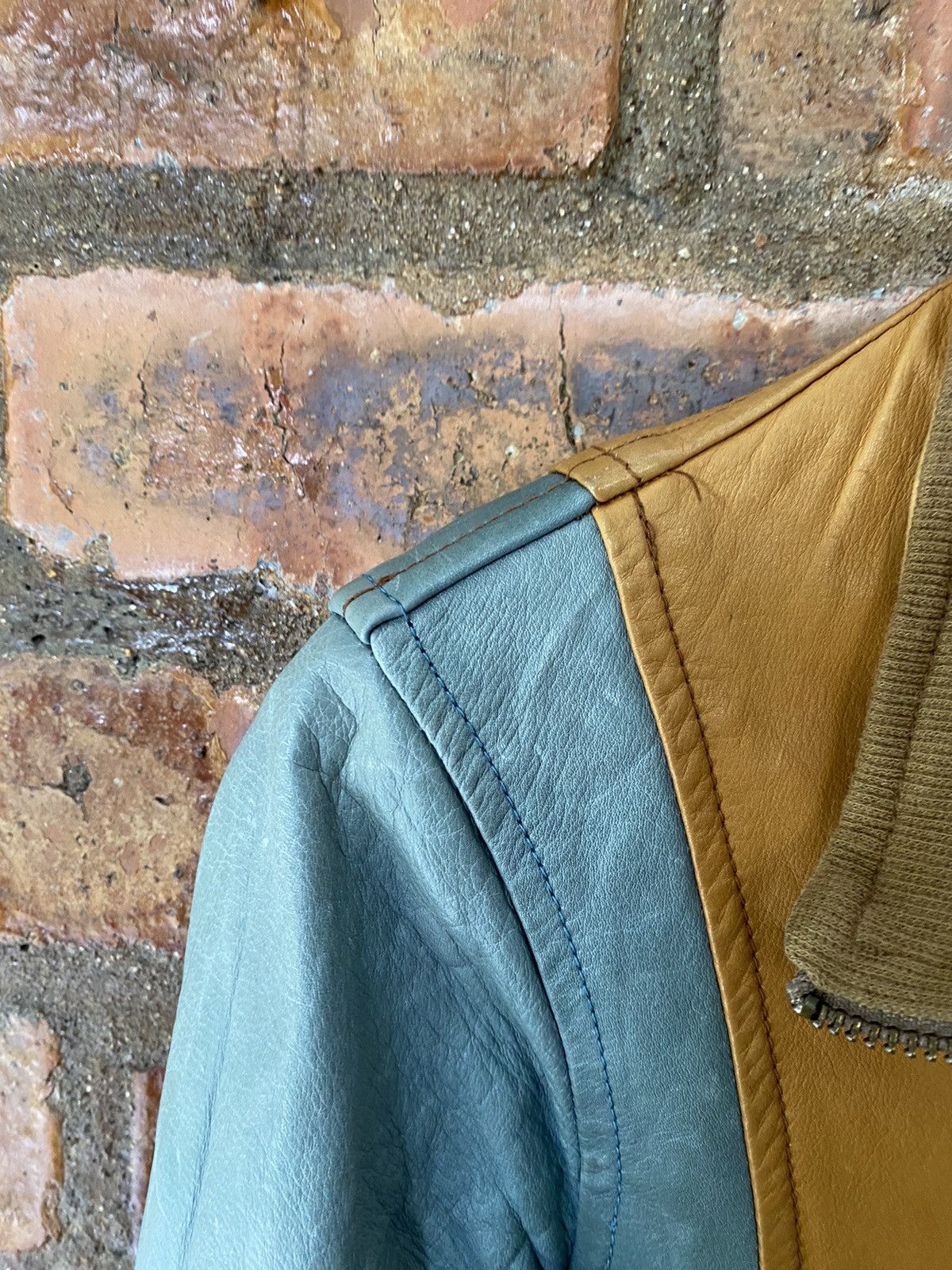 Ekam 2000s Shama x Studious Leather Paneled color block Jacket Size M / US 6-8 / IT 42-44 - 10 Thumbnail