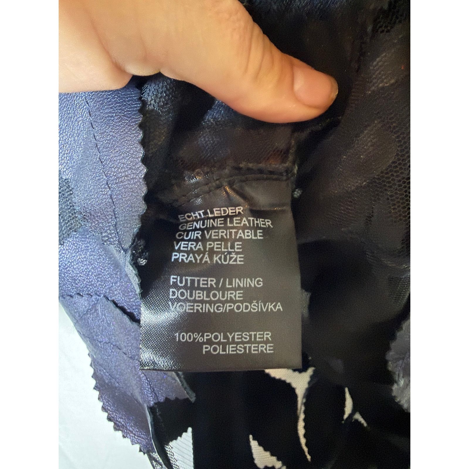 Other By Belgin Francis Navy blue Leather Leaf Jacket sz M Size M / US 6-8 / IT 42-44 - 6 Thumbnail