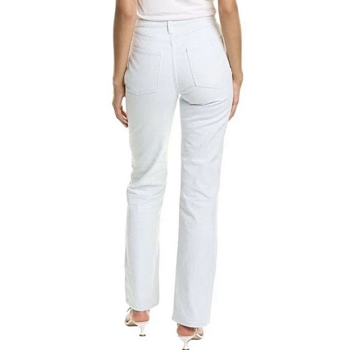 WeWoreWhat We Wore What Kick Flare High Rise Jeans Cotton Light Denim Size 24" / US 00 / IT 34 - 2 Thumbnail