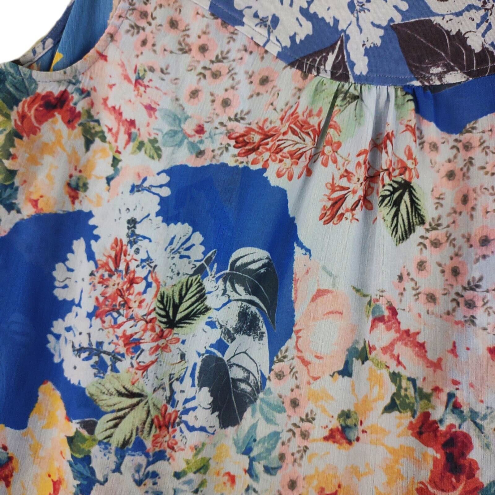 Other Lori Goldstein LOGO Sheer Floral Cardigan Vest with Pockets Size XXS / US 00 / IT 34 - 5 Thumbnail