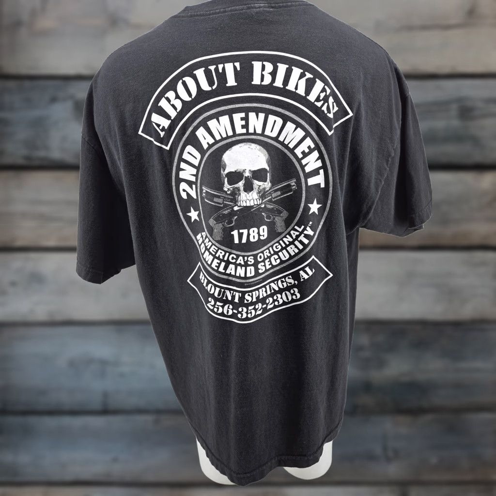 Vintage Hot Leathers Biker For Life T Shirt Mens 2XL Black Short Sleeve Eagle Skull 2013 Size US XXL / EU 58 / 5 - 1 Thumbnail