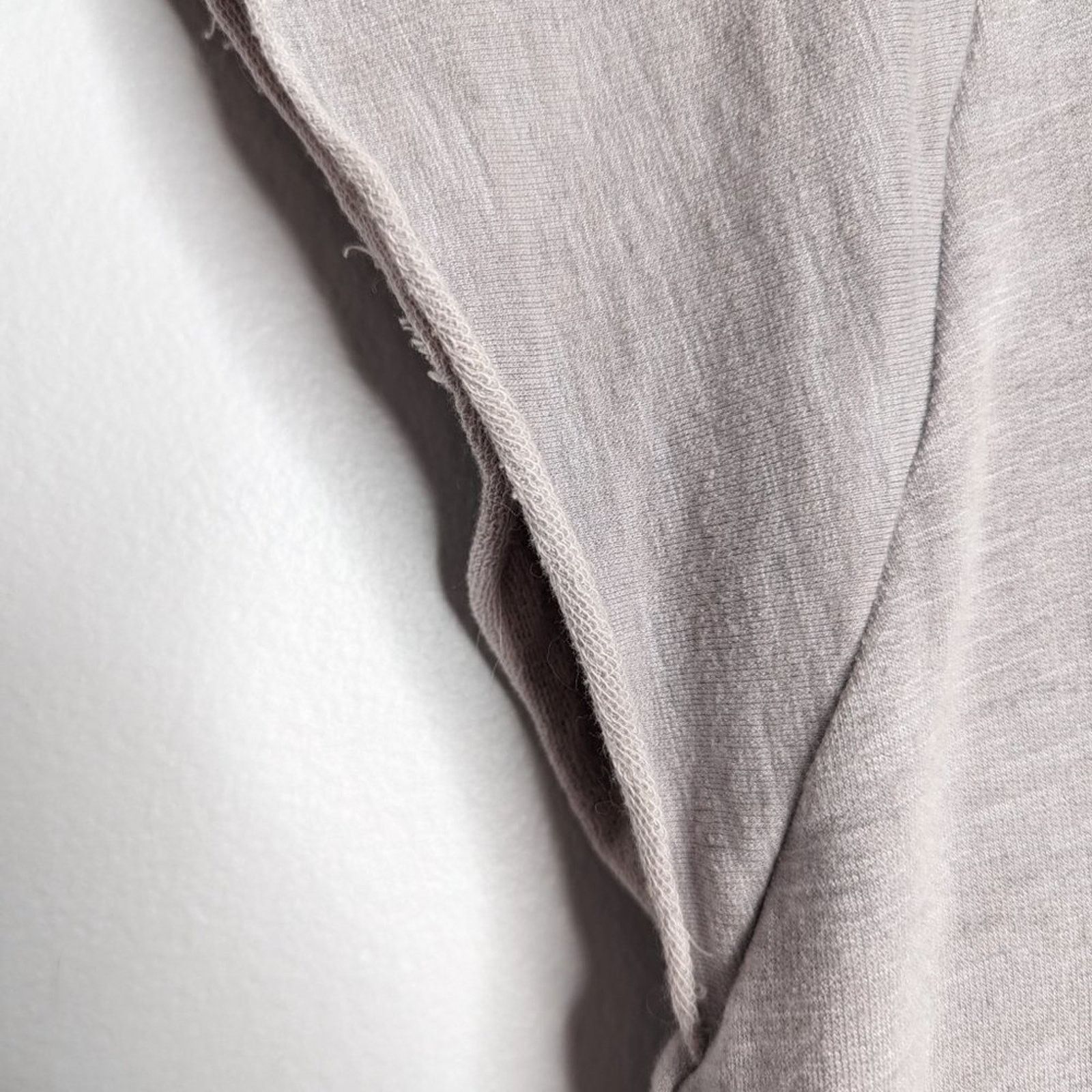 MONROW Monrow Gray Short Cutoff Sleeve Crewneck Top Raw Edge Size M Size M / US 6-8 / IT 42-44 - 5 Thumbnail