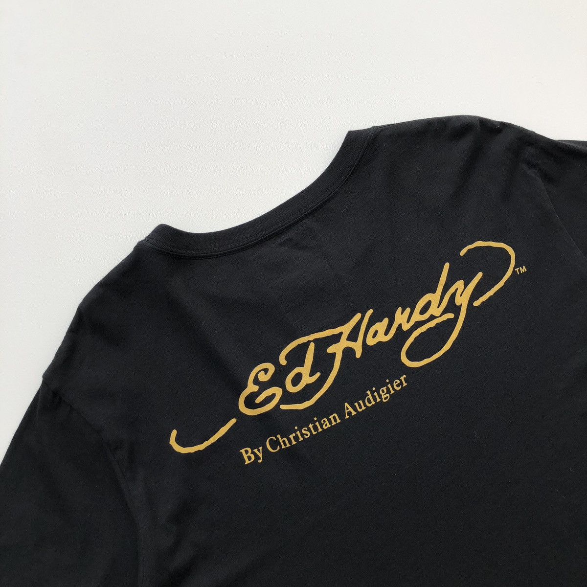 Ed Hardy Ed Hardy By Cristian Audigier Skull Glitters Vintage T-Shirt Size US XL / EU 56 / 4 - 6 Thumbnail