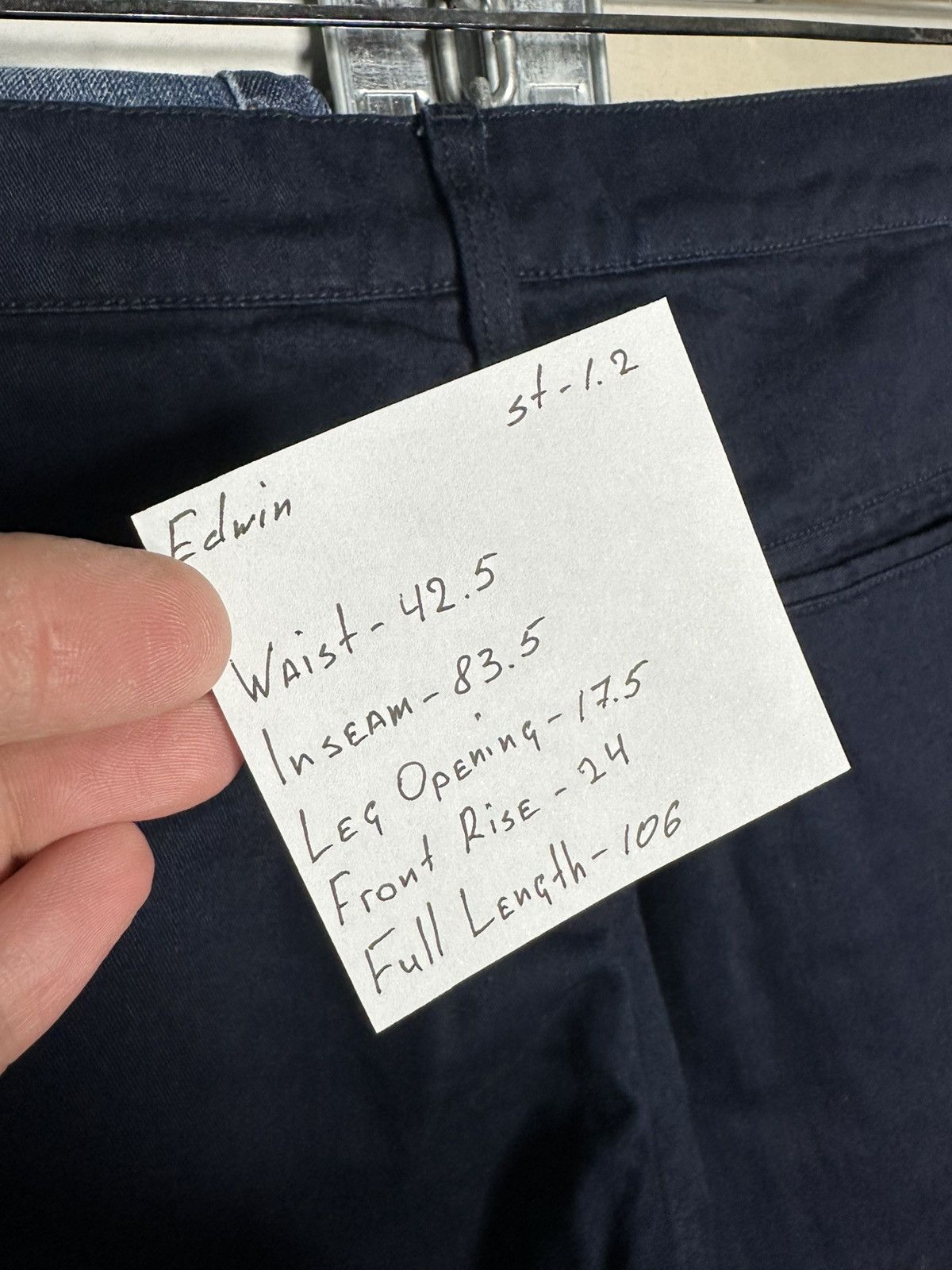 Edwin Edwin Indigo Cotton 55 Chino Pants Size 30x33 Size US 30 / EU 46 - 6 Thumbnail