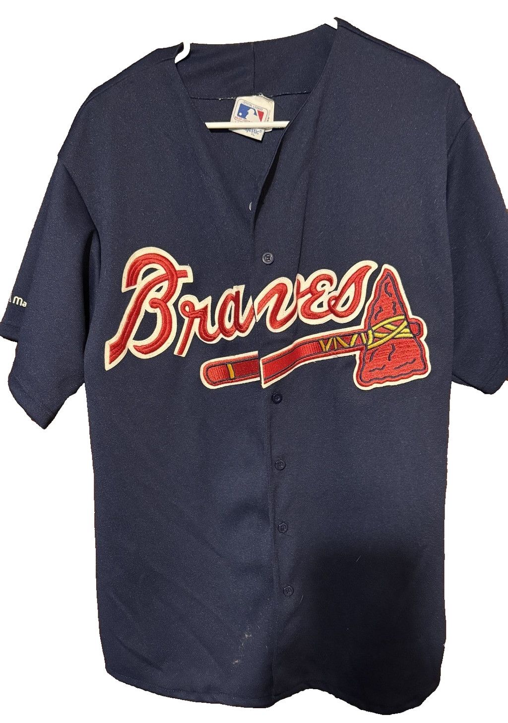Majestic Atlanta Braves Vintage Majestic Jersey Men's Sz XL Blue Size US XL / EU 56 / 4 - 1 Thumbnail
