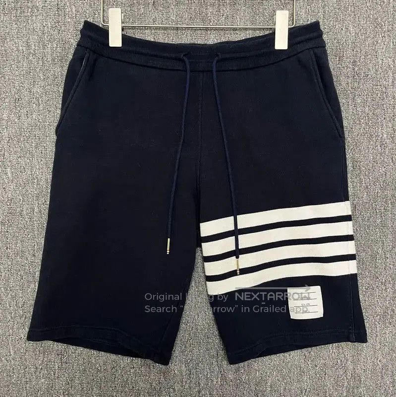 Thom Browne Thom Browne Navy Cotton Men's Shorts . Size US 27 - 1 Thumbnail
