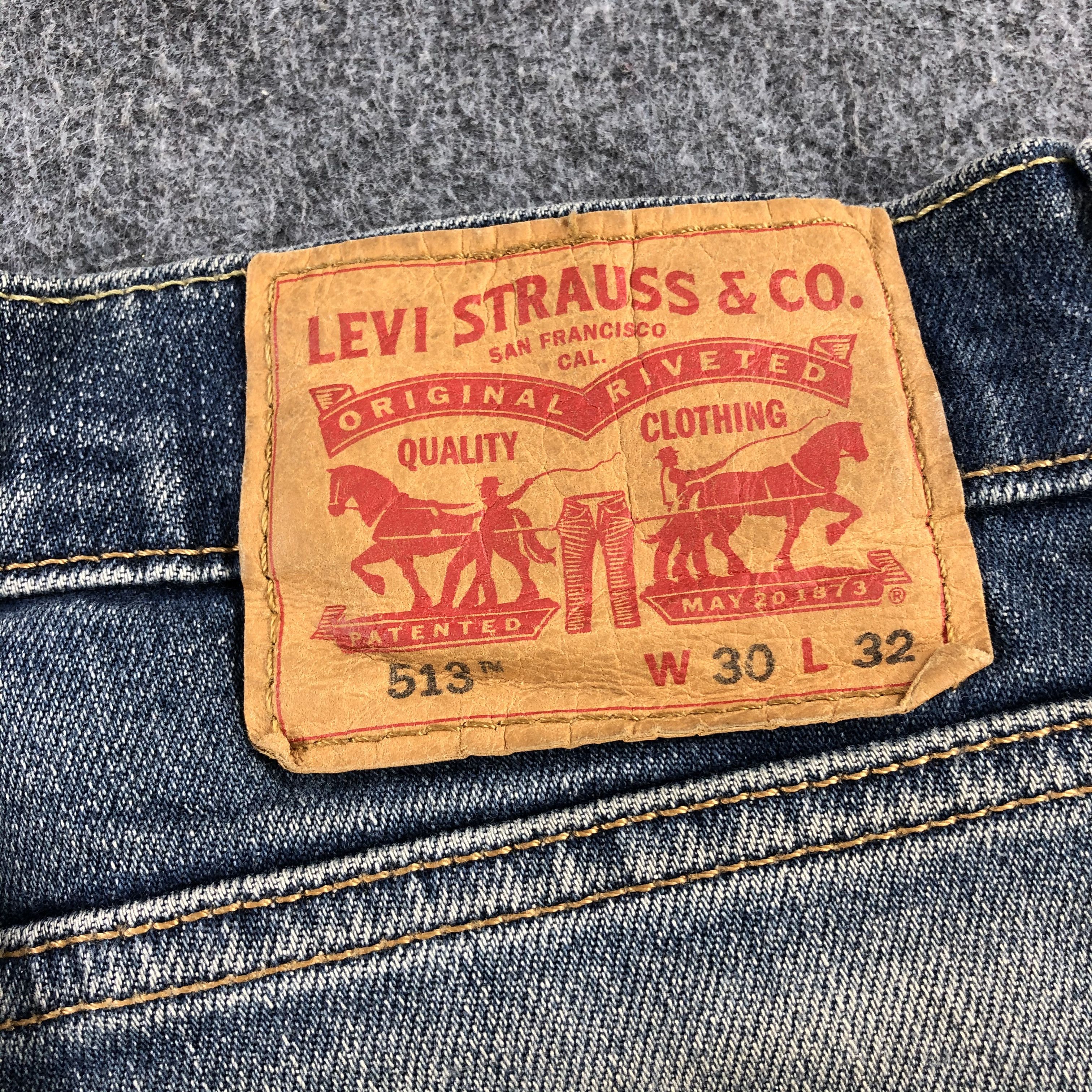 Levi's Vintage Blue Wash Levis 513 Jeans-J1795 Size US 32 / EU 48 - 5 Thumbnail