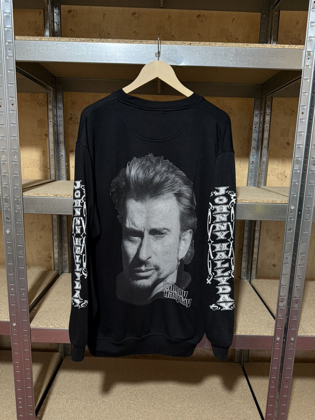 Band Tees × Vintage Vintage 2003 Johny Hallyday Promo Rock Sweatshirt Y2K Hype Size US XL / EU 56 / 4 - 2 Thumbnail