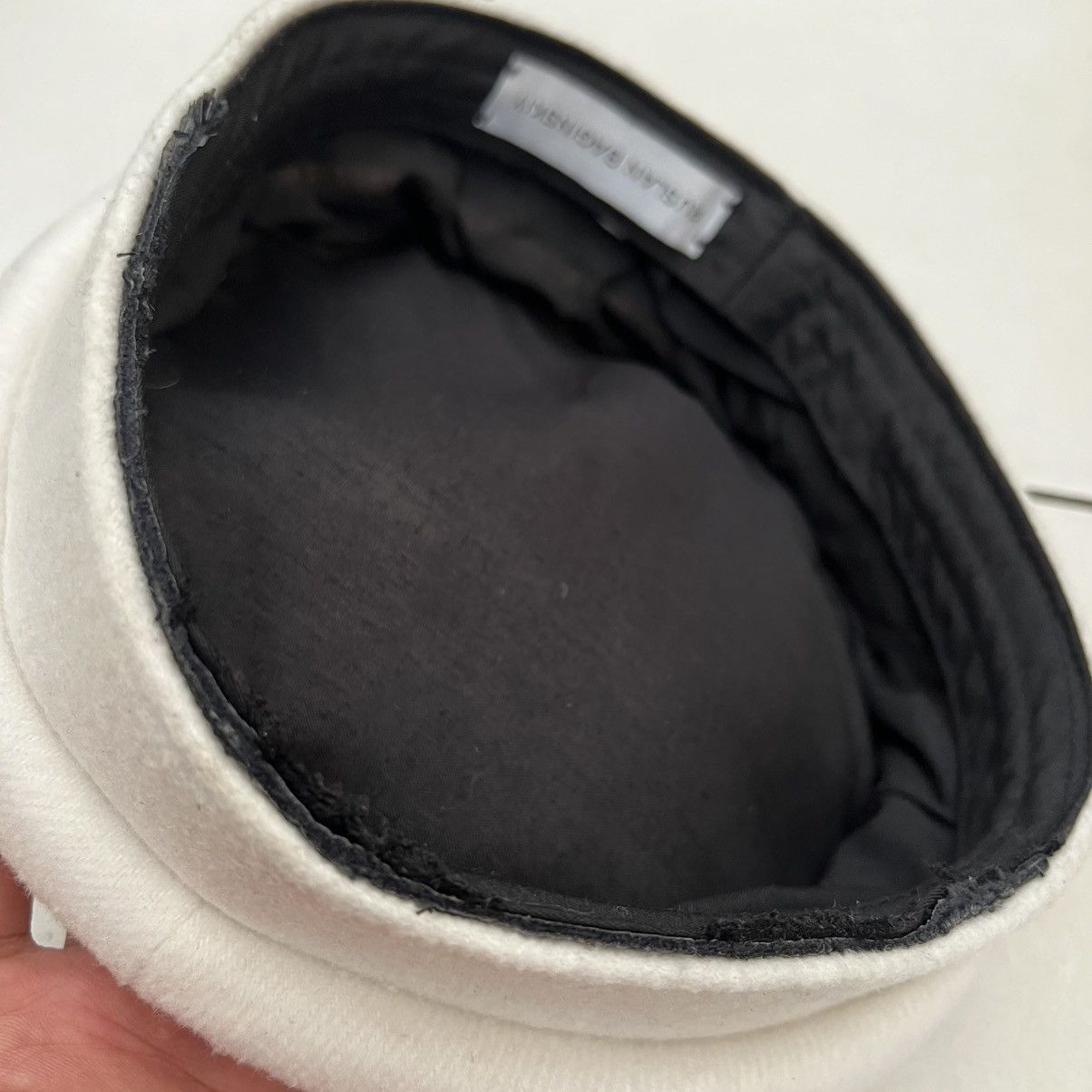 Designer × Ruslan Baginskiy Ruslan Baginskiy Wool Baker Boy Fiddler Hat Size ONE SIZE - 5 Thumbnail