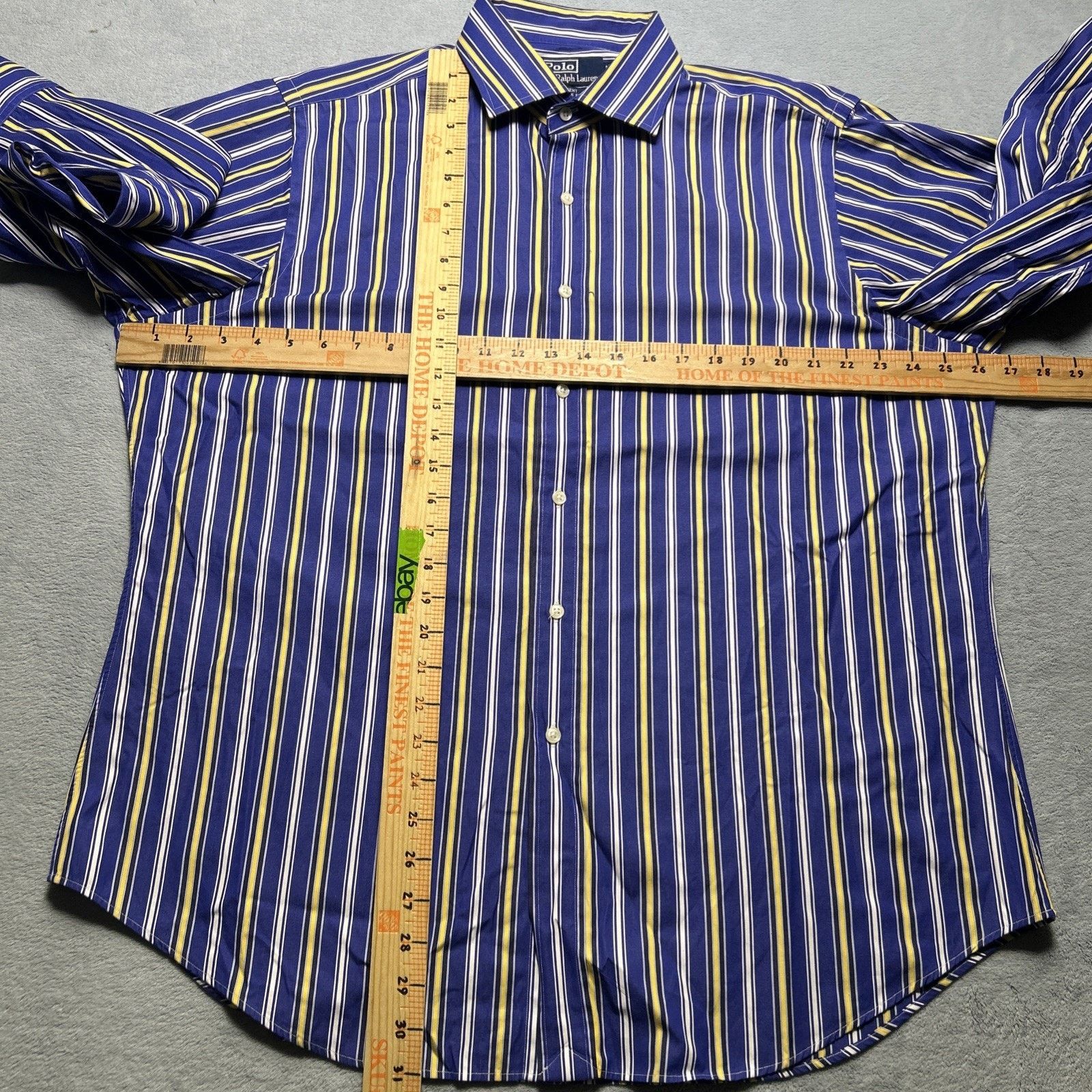 Polo Ralph Lauren Polo Ralph Lauren Brushpopper Button Up Shirt Men XL Striped Size US XL / EU 56 / 4 - 6 Thumbnail