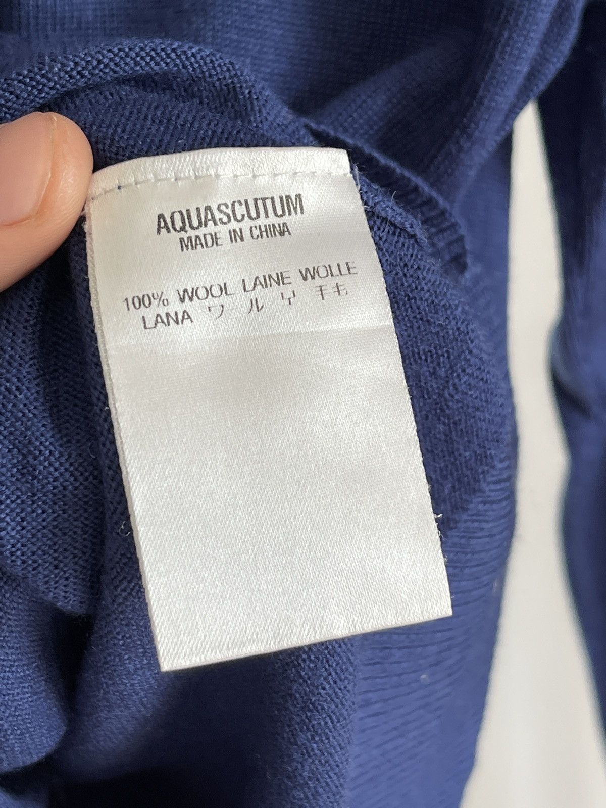 Aquascutum Aquascutum Vintage Wool Light Sweater blue Size US XS / EU 42 / 0 - 7 Thumbnail