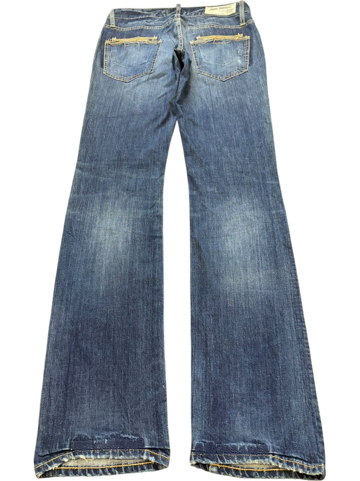 Jimmy Taverniti Vintage Jimmy Taverniti Faded Wash Distressed Jeans Size 31" - 2 Thumbnail