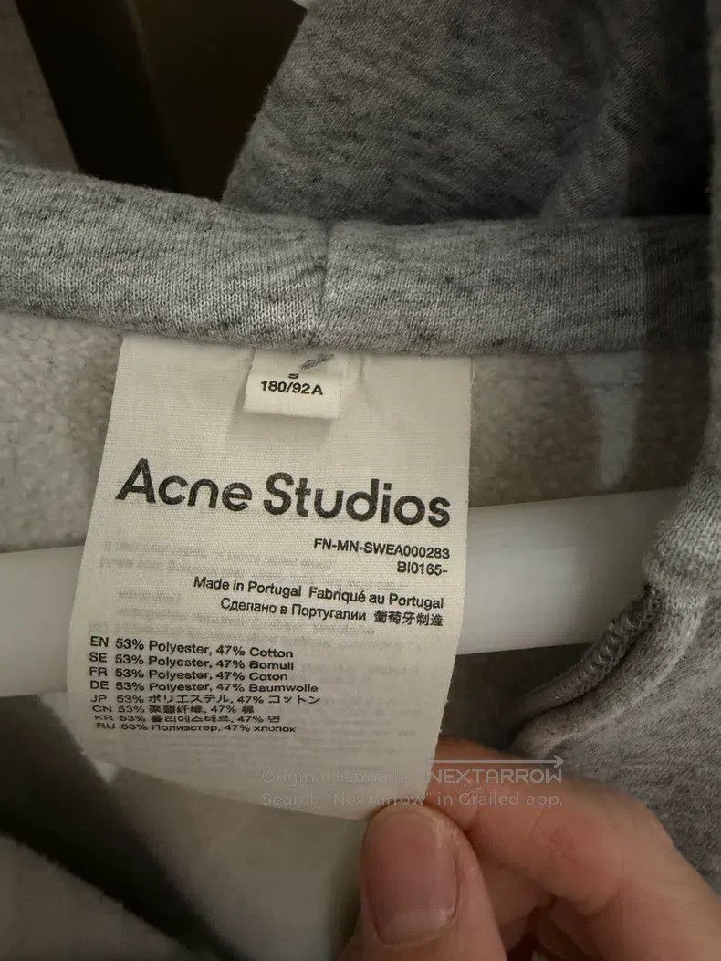 Acne Studios Acne Studios Classic Zip-Up Hoodie Sweatshirt Size US S / EU 44-46 / 1 - 4 Thumbnail