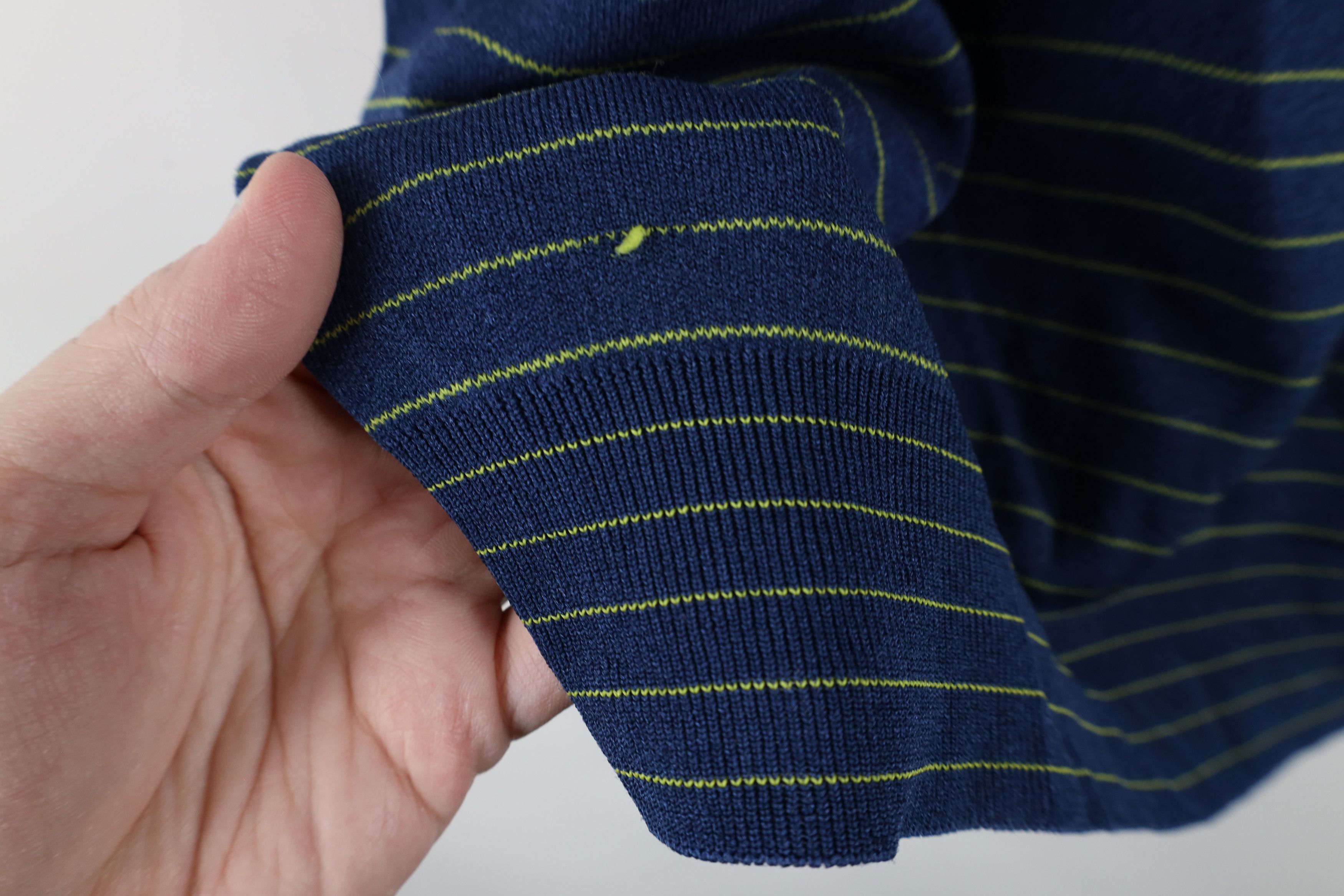 Vintage Vintage 50s 60s Streetwear Knit Striped T-Shirt Blue USA Size US M / EU 48-50 / 2 - 6 Thumbnail